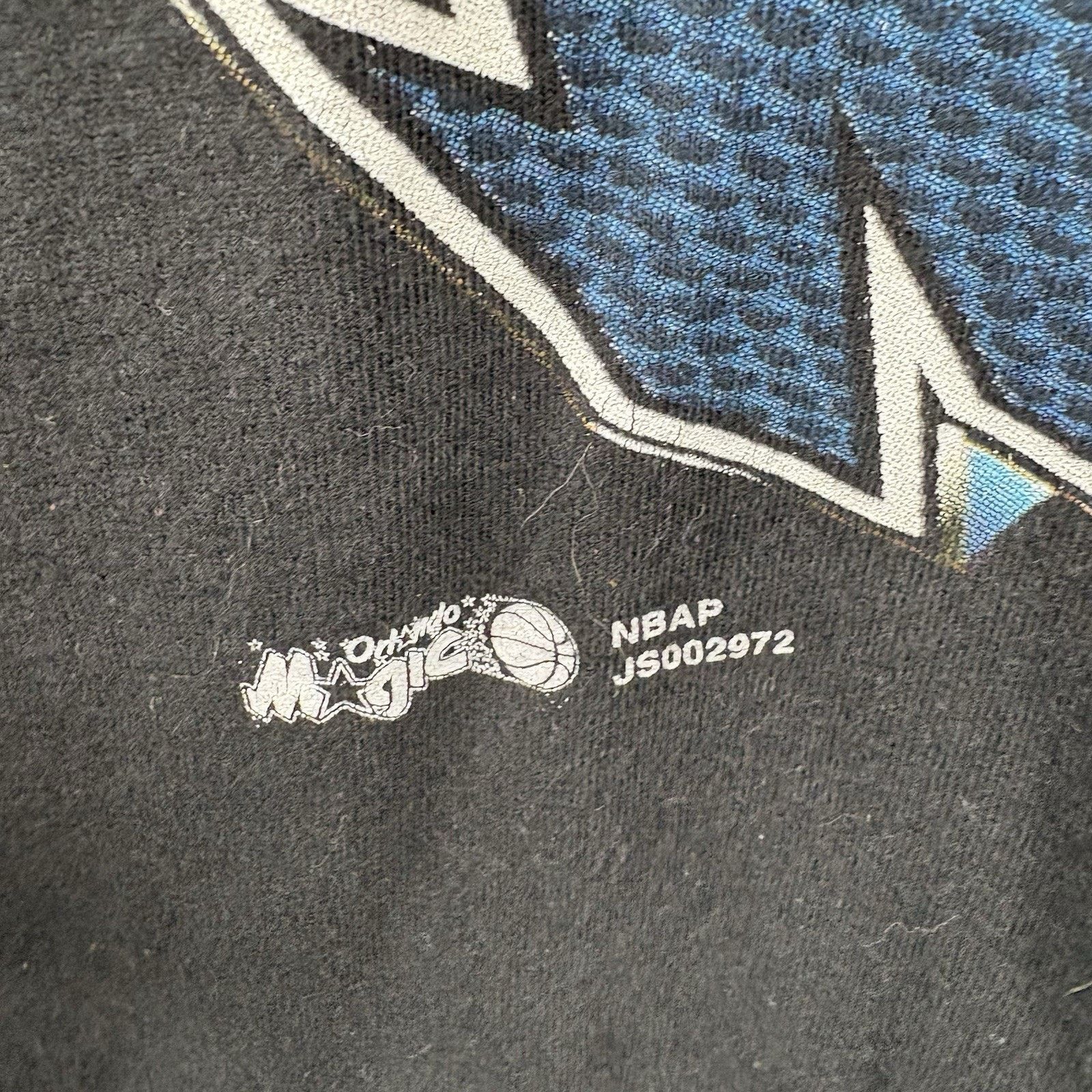 NBA Vintage 90’s NBA Orlando Magic Black Tee Size XL Size ONE SIZE - 5 Thumbnail