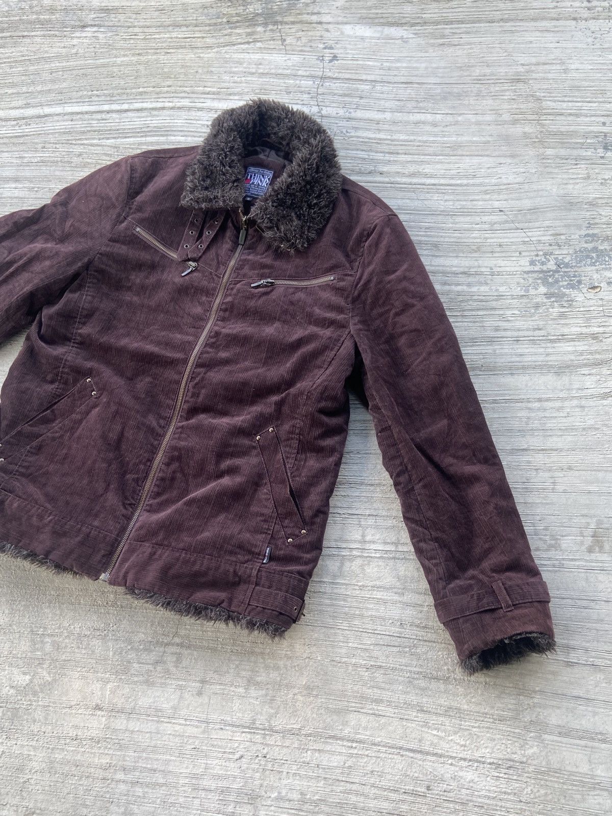 If Six Was Nine Vintage Think Pink Faux Fur Collar Jacket – XL Size US M / EU 48-50 / 2 - 1 Thumbnail
