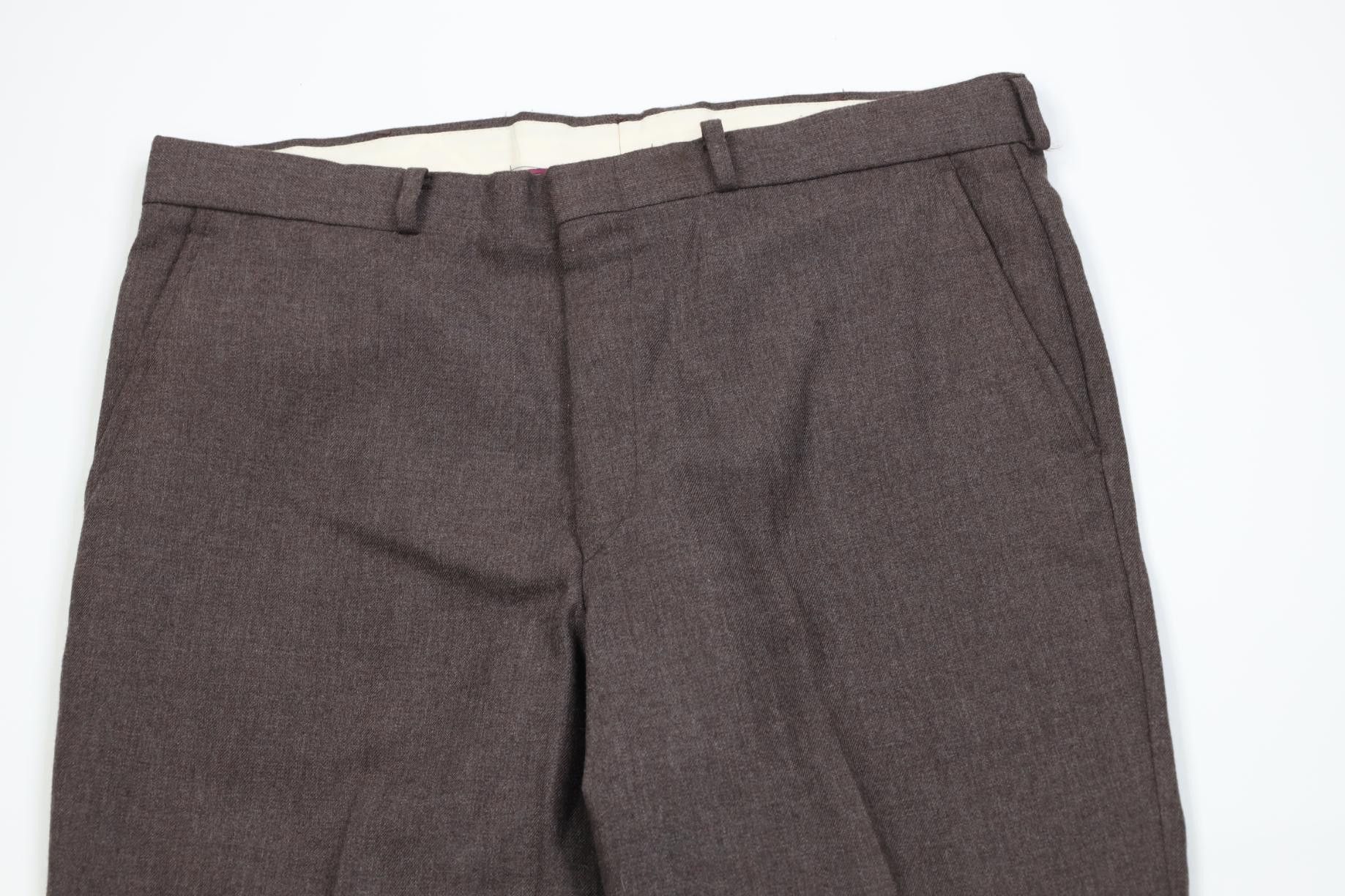 Vintage Vintage 70s Streetwear Flared Wide Leg Chino Pants Brown USA Size US 36 / EU 52 - 2 Thumbnail
