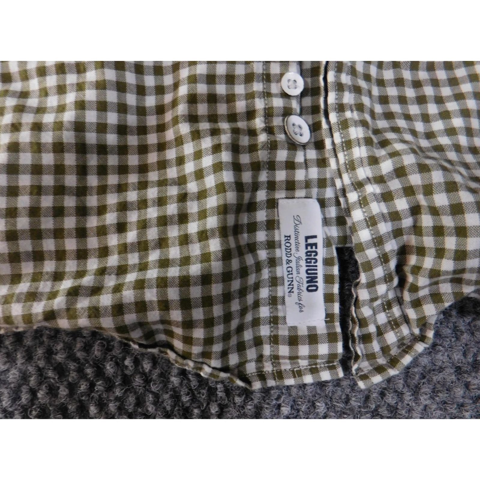 Rodd & Gunn Rodd & Gunn Shirt Mens 2XL Green Gingham Button-Down Italian Fabric Long Sleeve Size US XXL / EU 58 / 5 - 5 Thumbnail