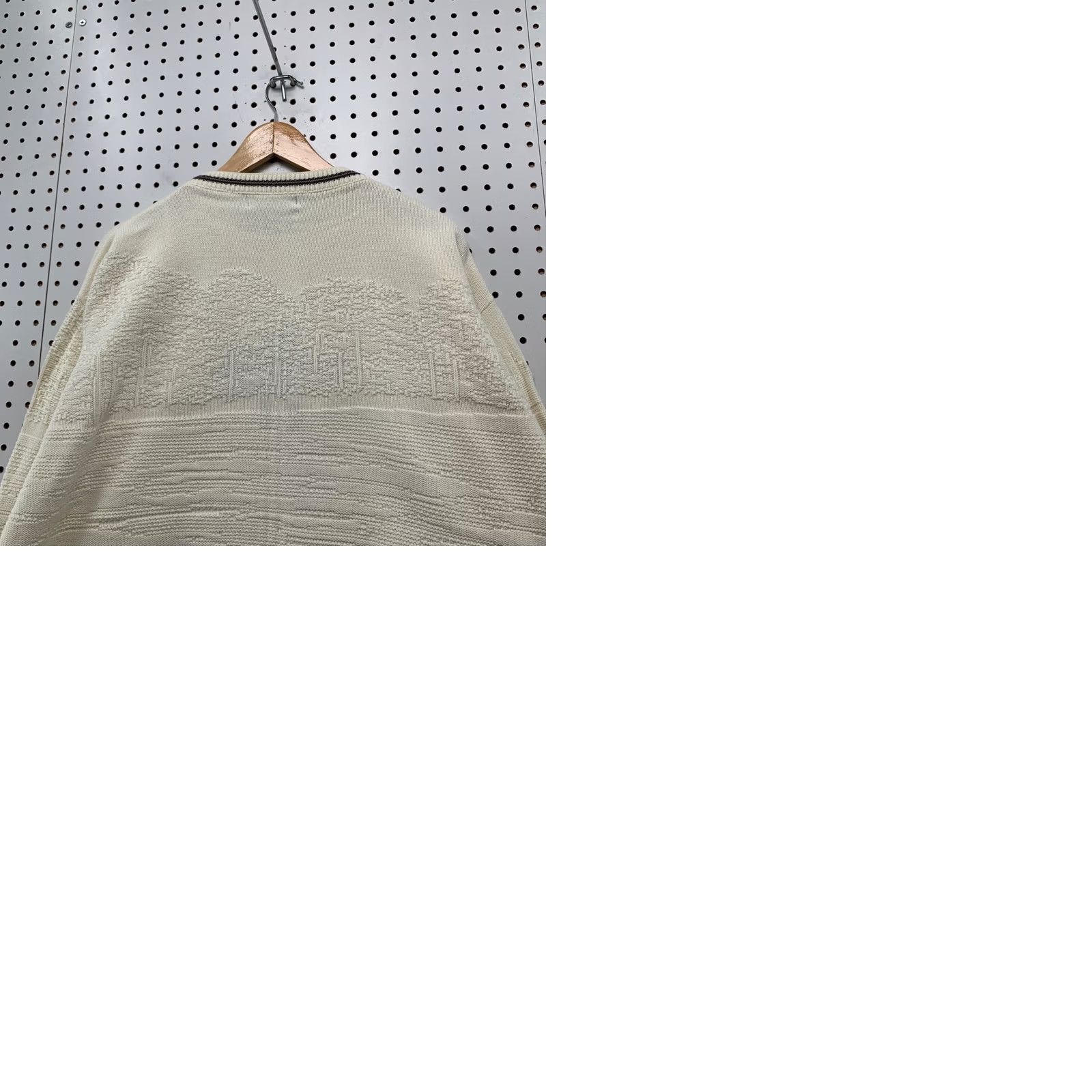 Vintage Pinnacle Golf Knit Sweater Mens XL Beige Ivory Graphic USA 26x27.5 Vintage Size US XL / EU 56 / 4 - 11 Thumbnail
