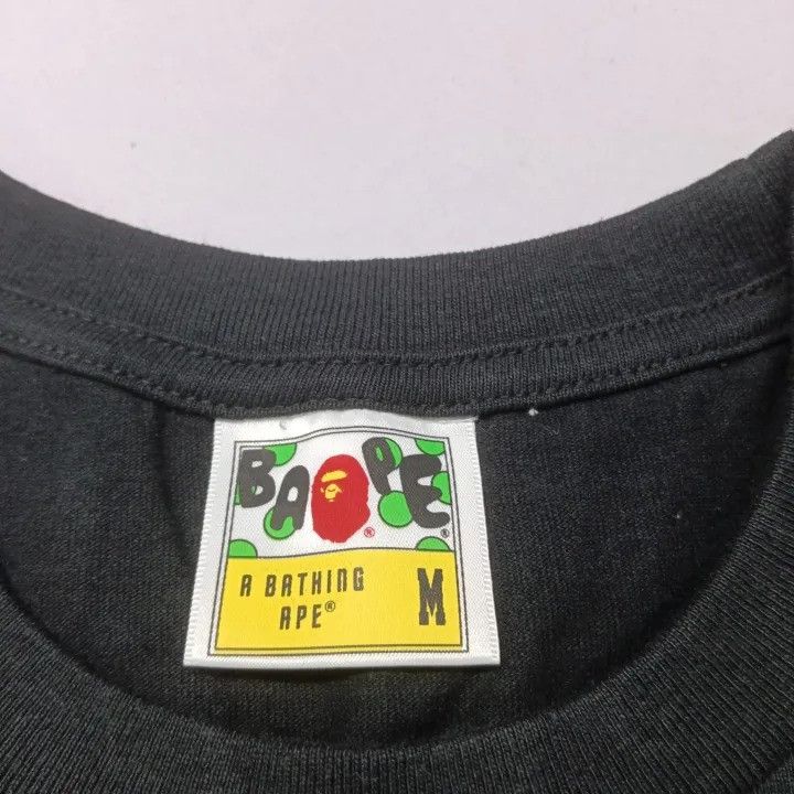 Bape BAPE Unisex Head One Point Long-Sleeve Tee (Baby Milo Logo) Size US M / EU 48-50 / 2 - 3 Thumbnail