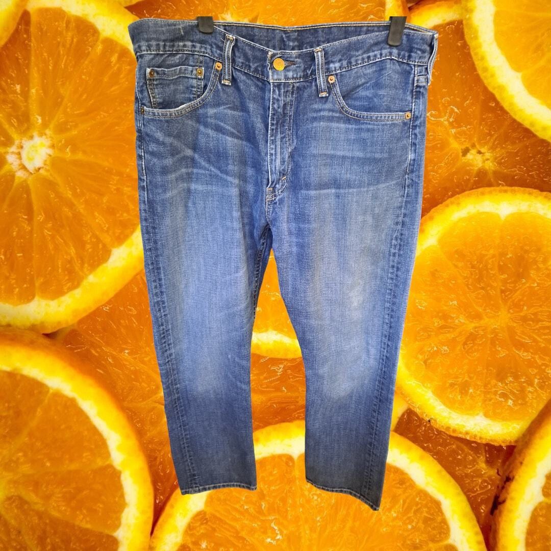 Levi's Levi's 513 Blue Straight Leg Jeans Size 34x30 Size US 34 / EU 50 - 4 Thumbnail