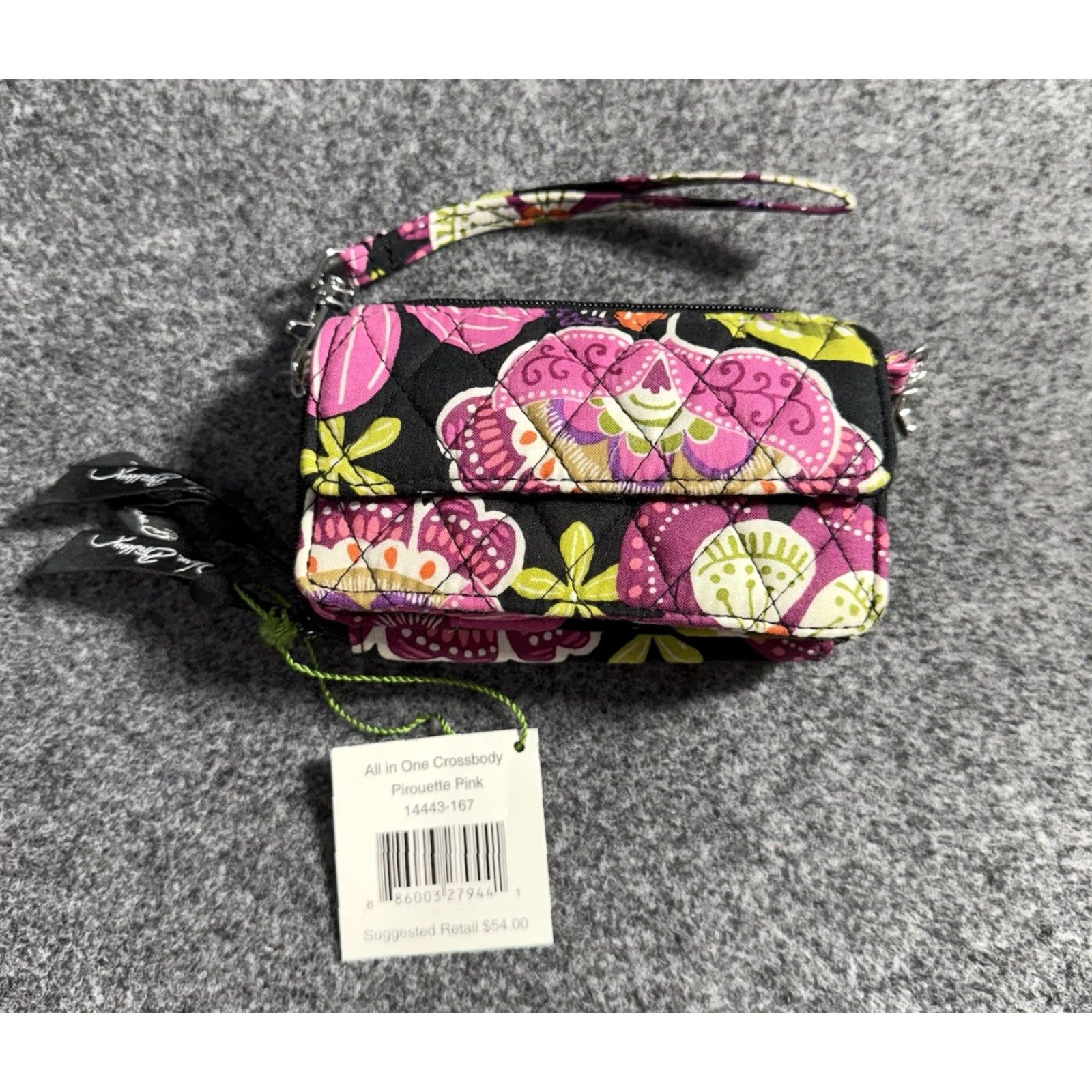 Vera Bradley Vera Bradley Hipster Crossbody Bag NWT Pirouette Pink Floral Quilted Cotton Small Size ONE SIZE - 2 Thumbnail