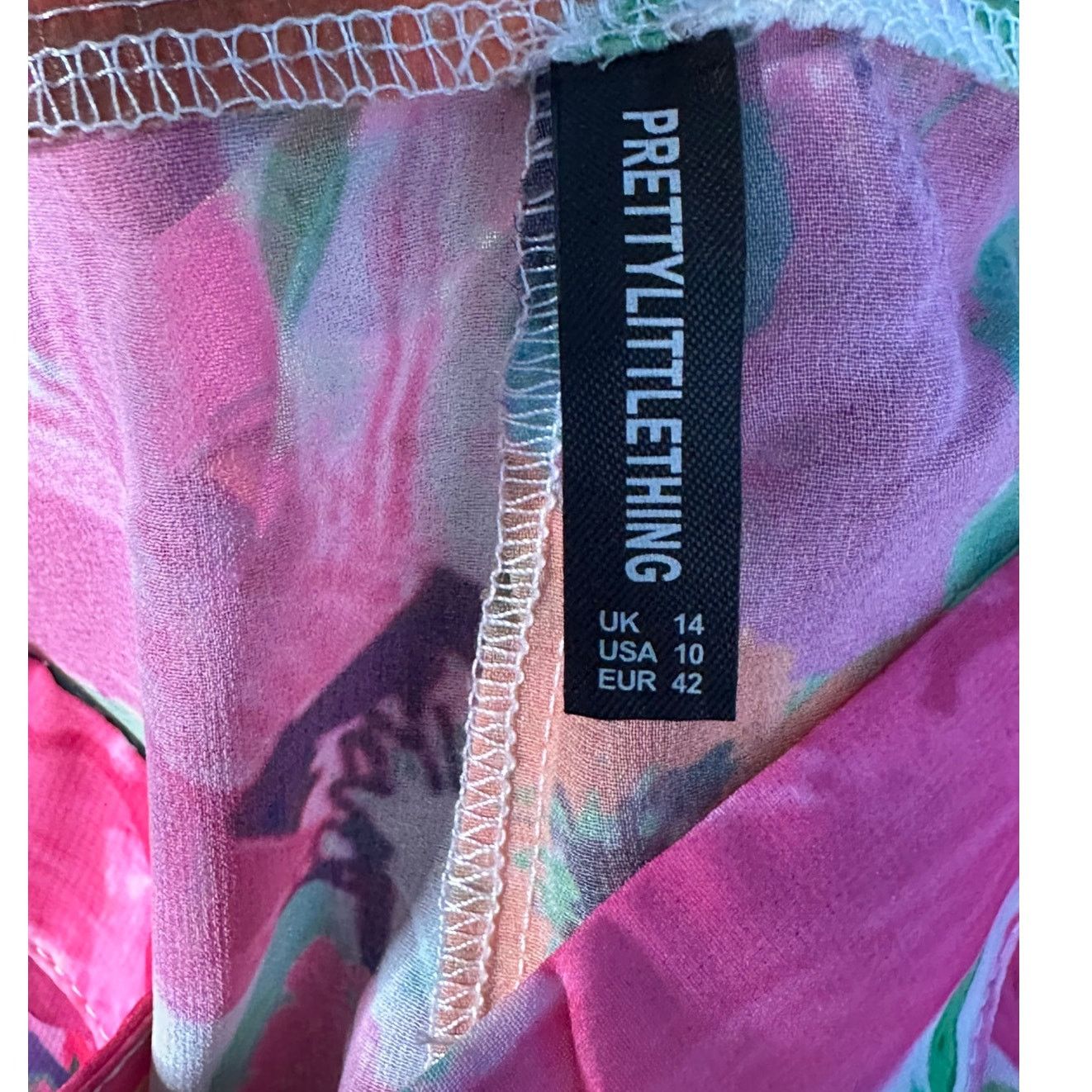 PrettyLittleThing PrettyLittleThing floral sheer cover up pants size 10 Size 32" / US 10 / IT 46 - 3 Thumbnail