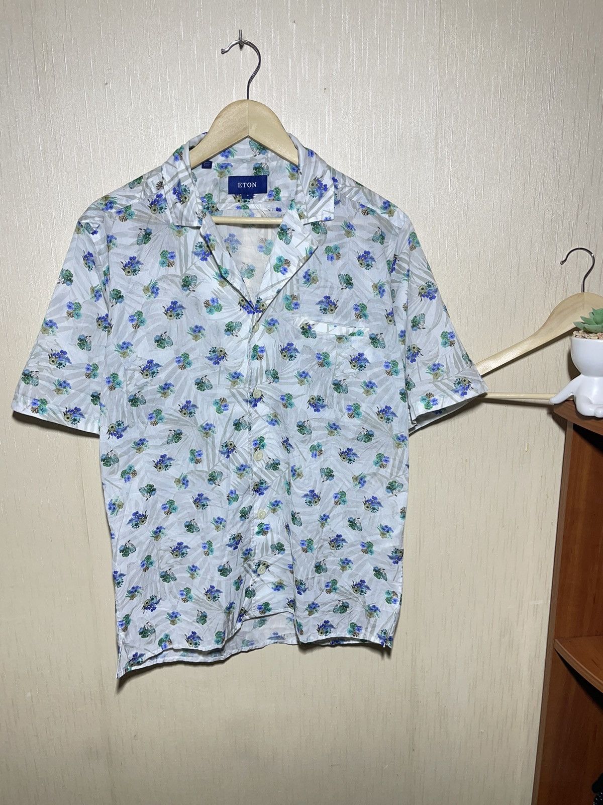Eton × Vintage Eton Flower printed streetwear shirt Size US M / EU 48-50 / 2 - 1 Thumbnail