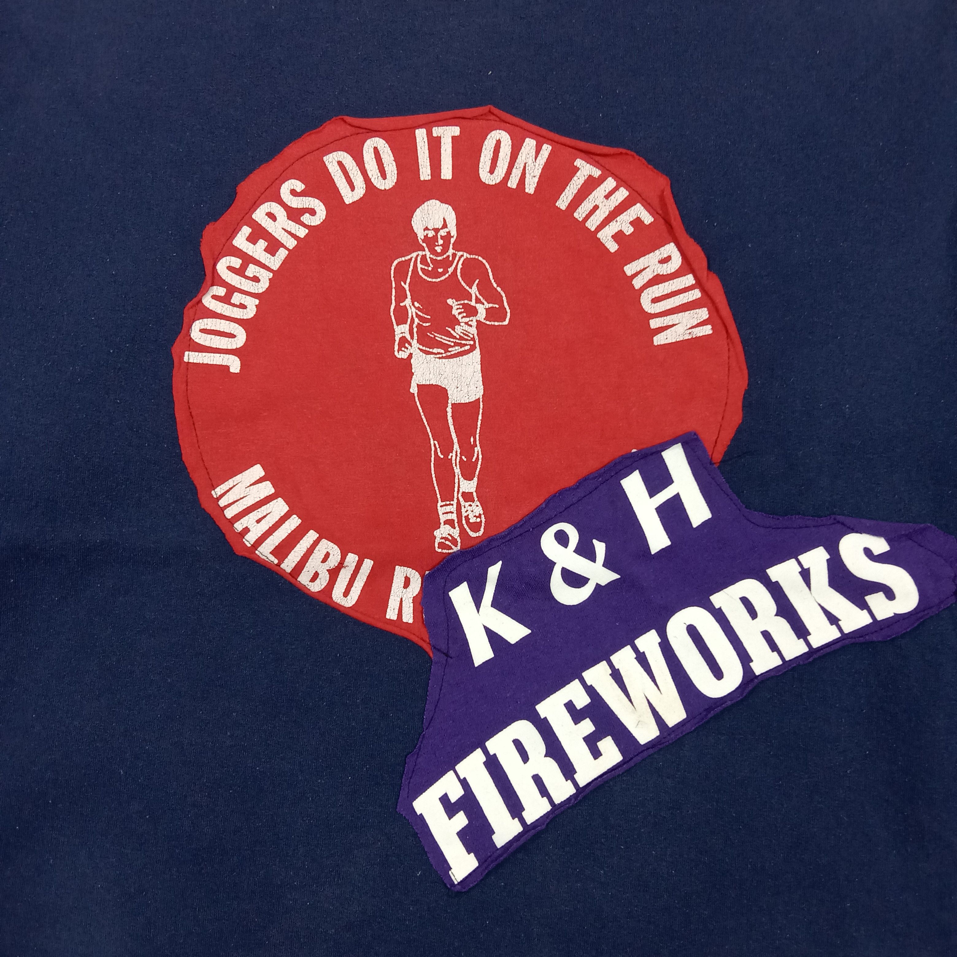 Vintage 80's Hanes K & H Fireworks Sweatshirts C293N1 Size US M / EU 48-50 / 2 - 2 Thumbnail