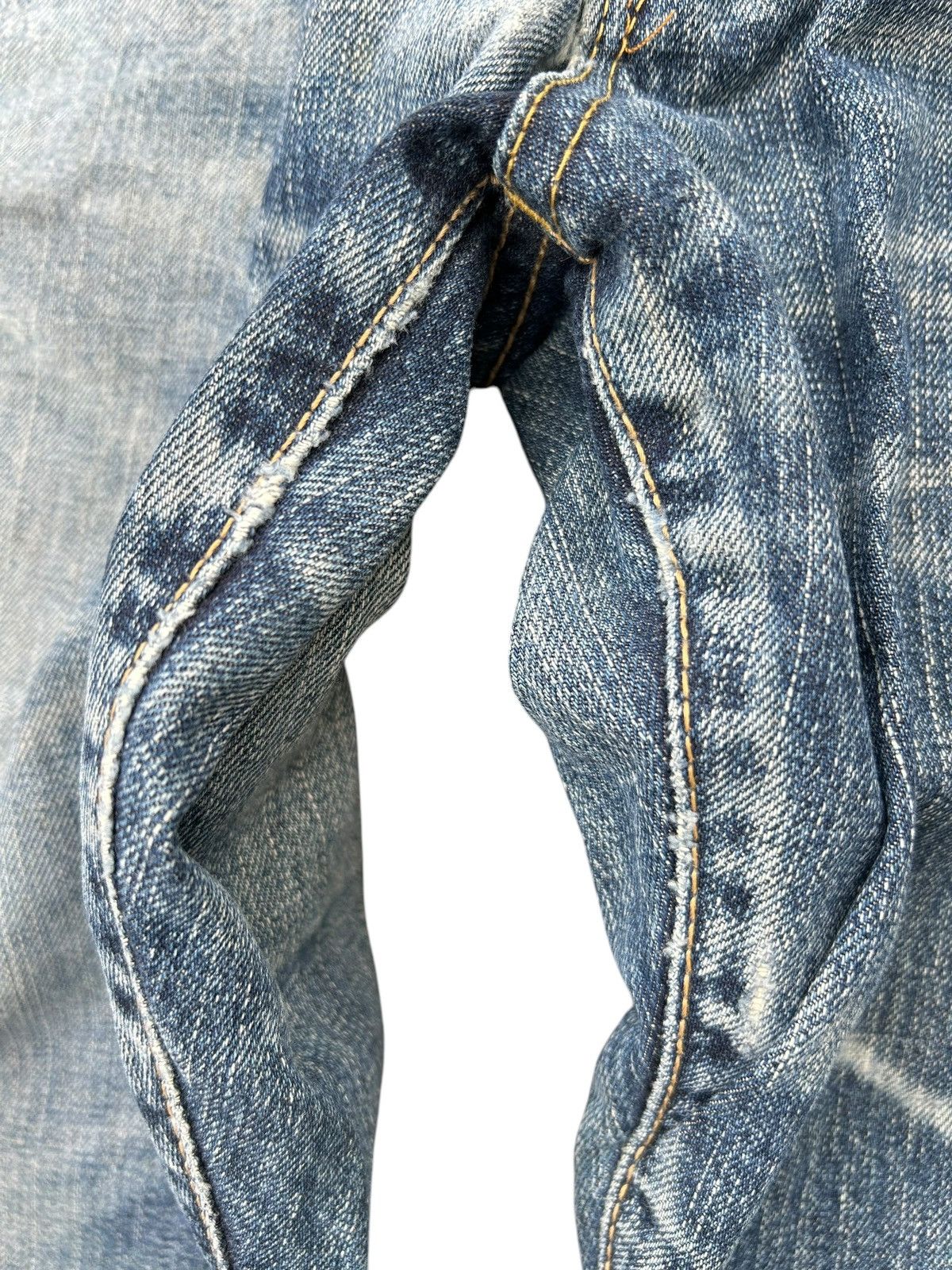 Kapital Edwin Selvedge Distressed Buckle Back Denim Made Japan Size US 32 / EU 48 - 15 Thumbnail