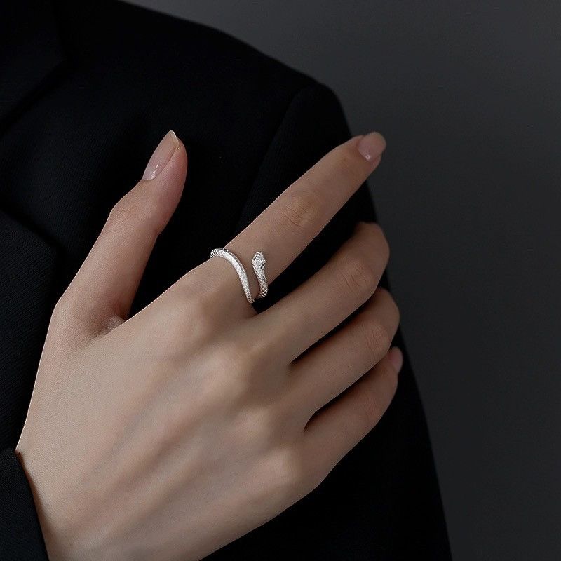 Jewelry Retro Jewelry Rings Open Size Chrome Ring (Size 7-13) Size ONE SIZE - 2 Thumbnail