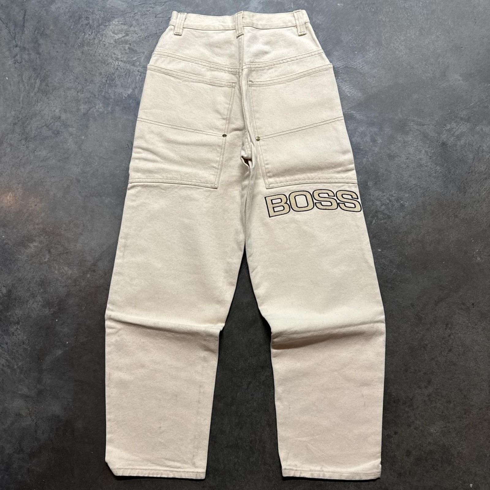 Vintage Vintage 90s Y2K BOSS Baggy Skater Deep Pockets Denim Jeans Size US 28 / EU 44 - 1 Thumbnail