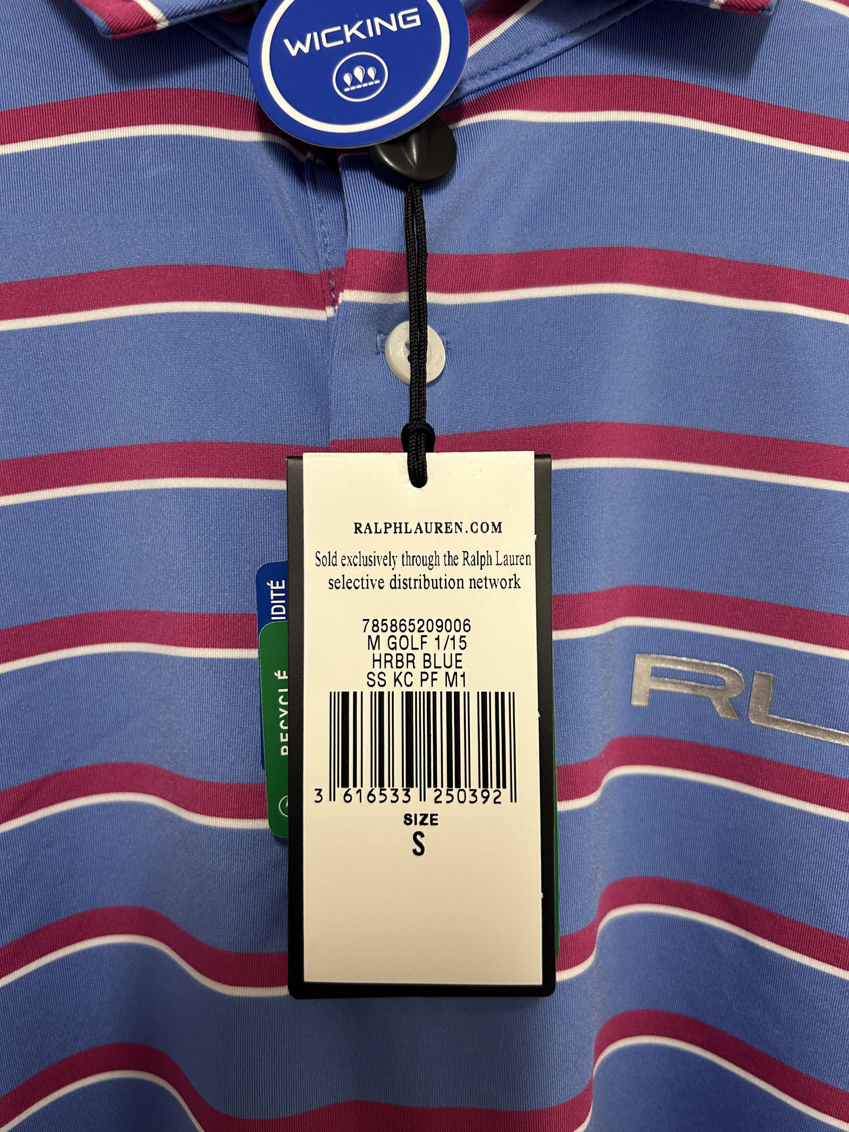 RLX Ralph Lauren × Ralph Lauren Golf Polo Shirt Striped Small Size US S / EU 44-46 / 1 - 4 Thumbnail
