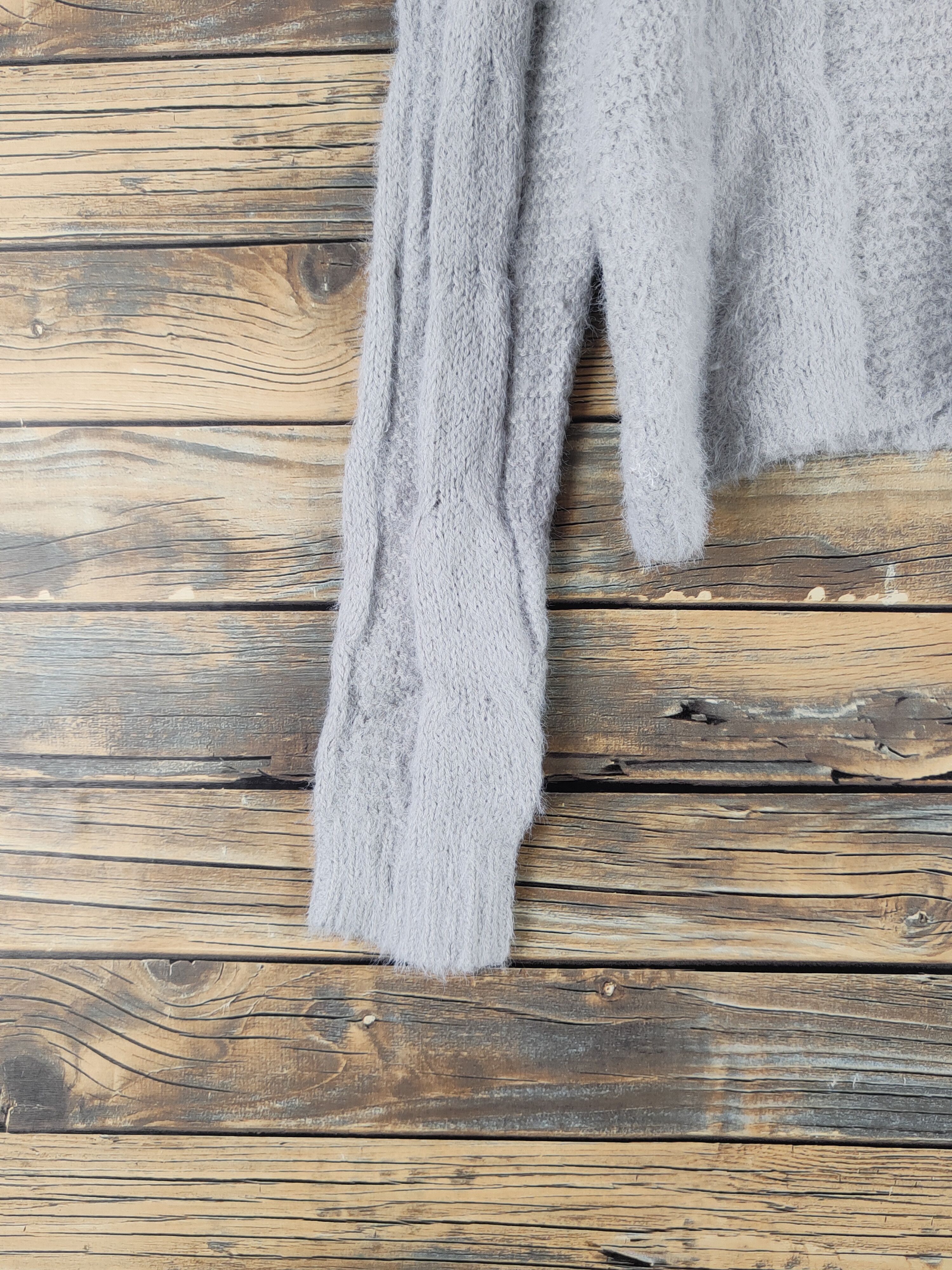 Japanese Brand × Vintage Kobe Lettuce Gray Shag Shaggy Fur Mohair Knitwear #W2238 Size M / US 6-8 / IT 42-44 - 4 Thumbnail