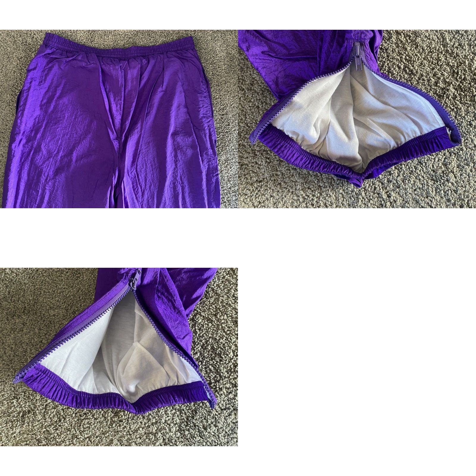 Vintage VINTAGE Milano Sport Windbreaker Pants Purple Men’s L Nylon Shell Pants 90s Outdoor Activewear Men’s Size US 33 - 9 Thumbnail