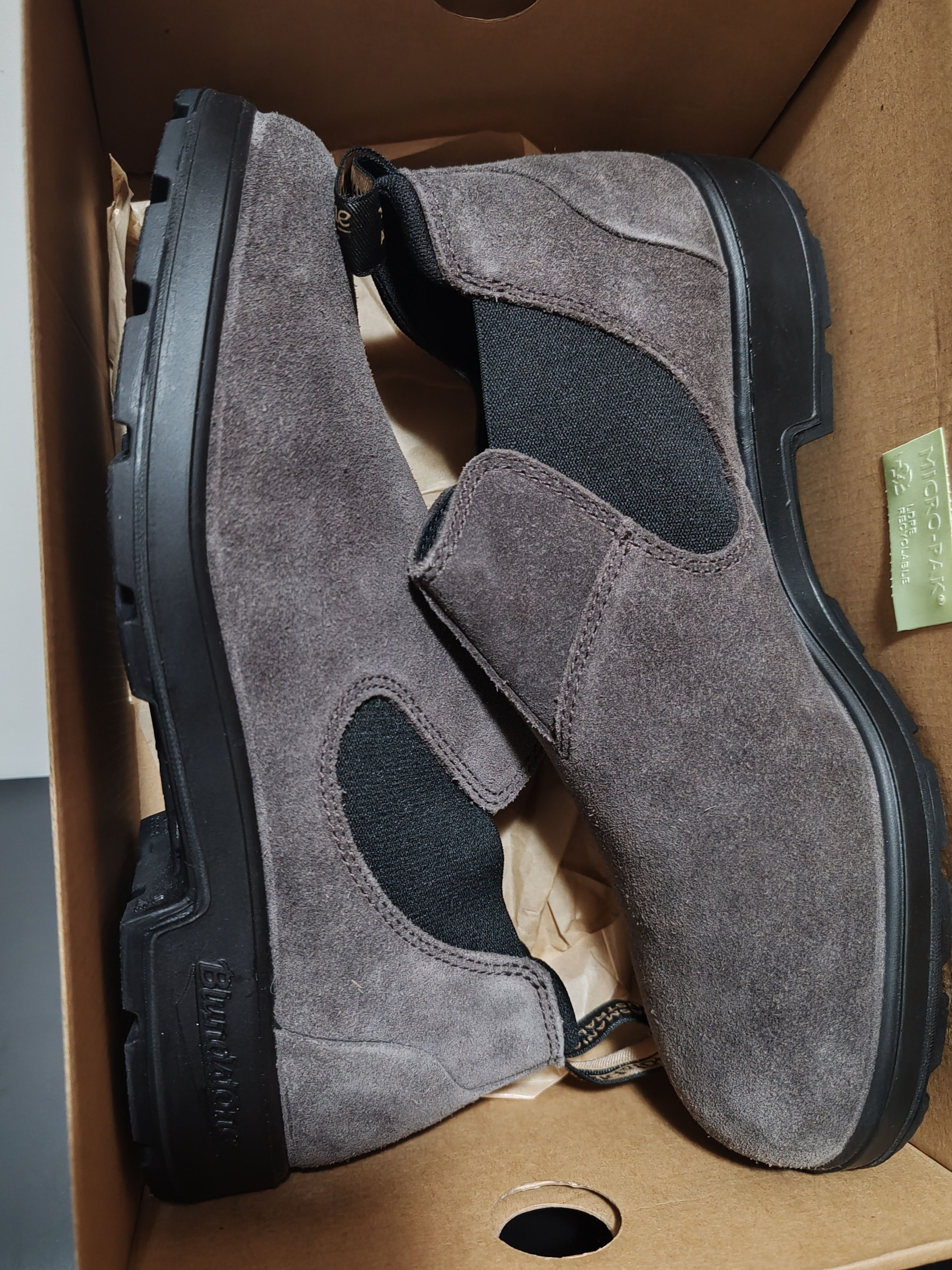 Blundstone Bottines Blundstones Chelsea - Daim Ciré Gris Acier Size US 9.5 / EU 42-43 - 13 Thumbnail
