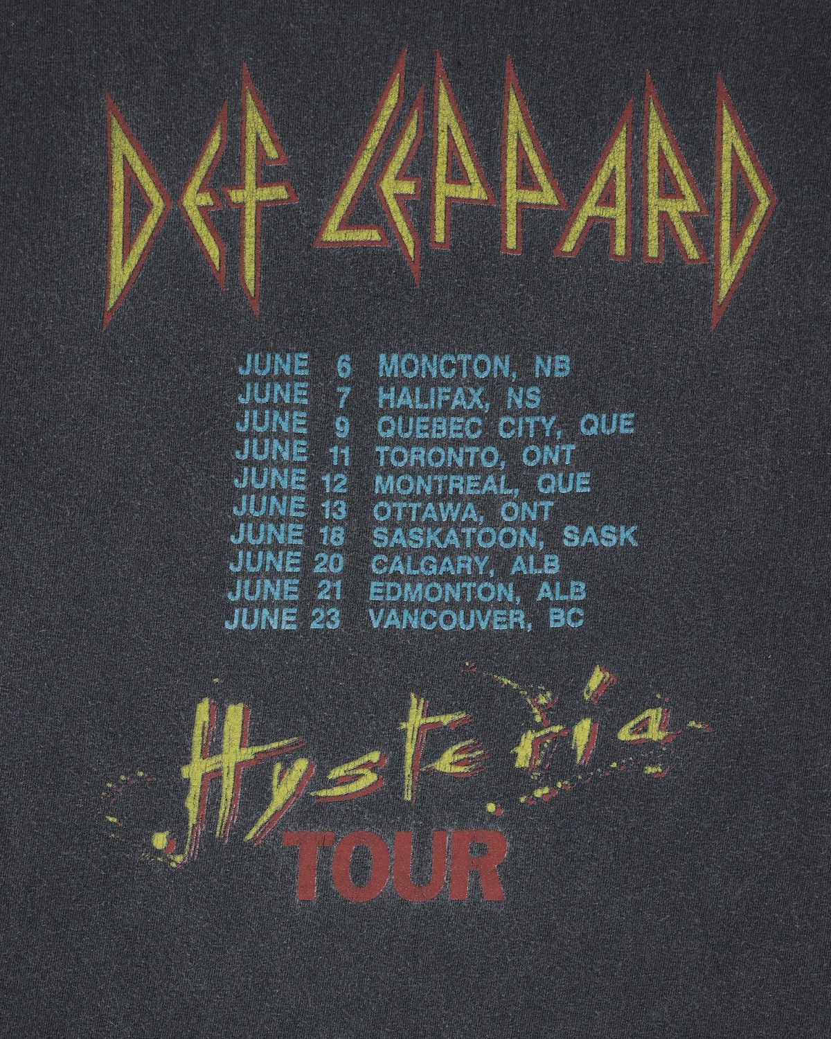Vintage Def Leppard Hysteria Thrashed Tee Size US S / EU 44-46 / 1 - 4 Thumbnail