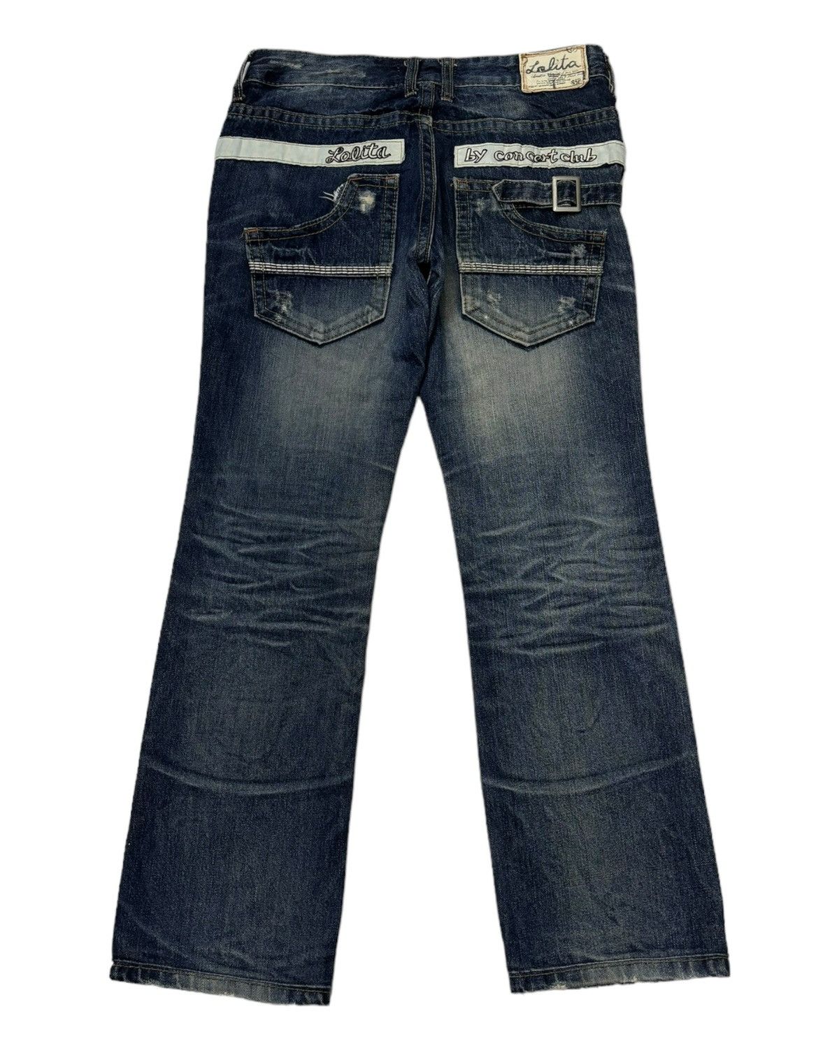 Japanese Brand 🔥VINTAGE LOLITA BY CONCERT CLUB DISTRESSED DENIM JEANS Size 30" / US 8 / IT 44 - 3 Thumbnail