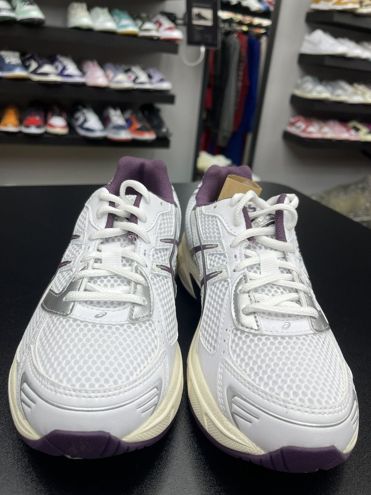 Asics Size 5.5/7w - Asics Gel-1130 White Deep Plum Size US 5.5 / EU 38 - 2 Thumbnail