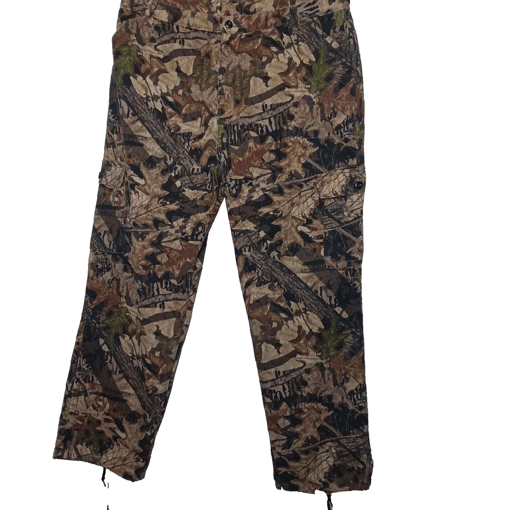 AMO VINTAGE Camo Cargo Pants Men 2XL Regular Rugged Break Up Mossy Oak Cargo Hunt Outdoors Camouflage Pants Mens Size US 39 - 2 Thumbnail