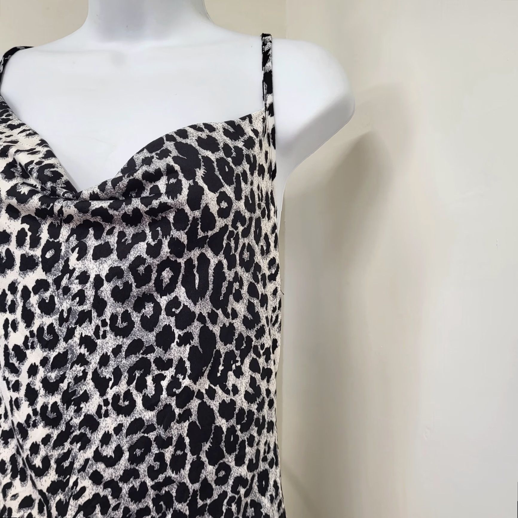 Vintage Forever Rose Couture Maxi Dress Women's L Leopard Print Strappy Scoop Neck Sleeveless Slip Dress Tank Dress Size L / US 10 / IT 46 - 5 Thumbnail