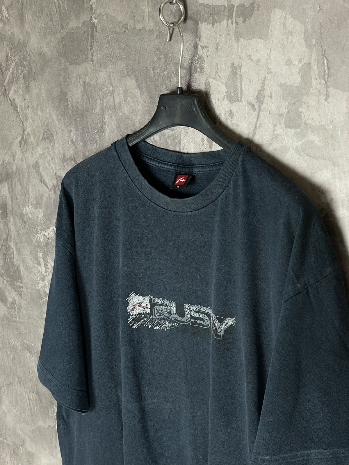Quiksilver × Rusty Vintage Rusty T Shirt 90s Surf style Spellout Big Logo Size US XL / EU 56 / 4 - 8 Thumbnail
