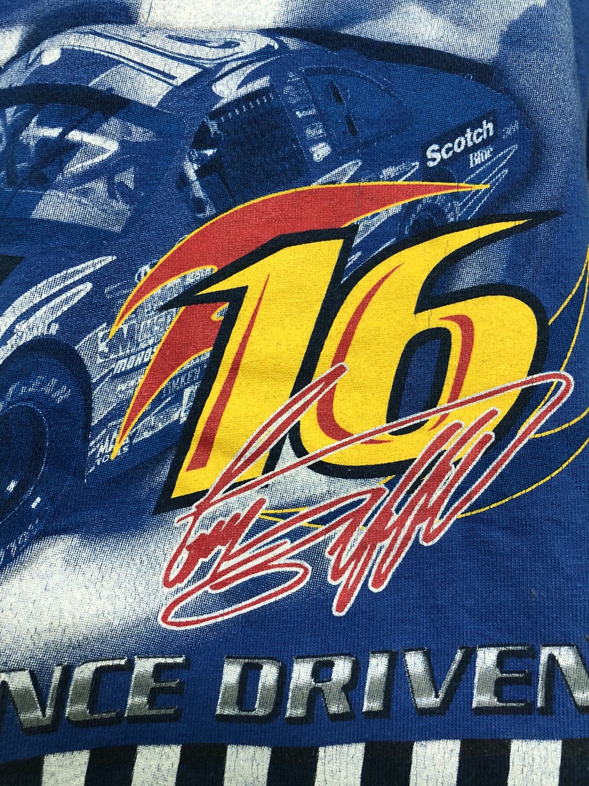 Sports Specialties × Vintage Grey Biffle 3M Performance Driven No.6 Graphic Blue Tee Size US L / EU 52-54 / 3 - 8 Thumbnail