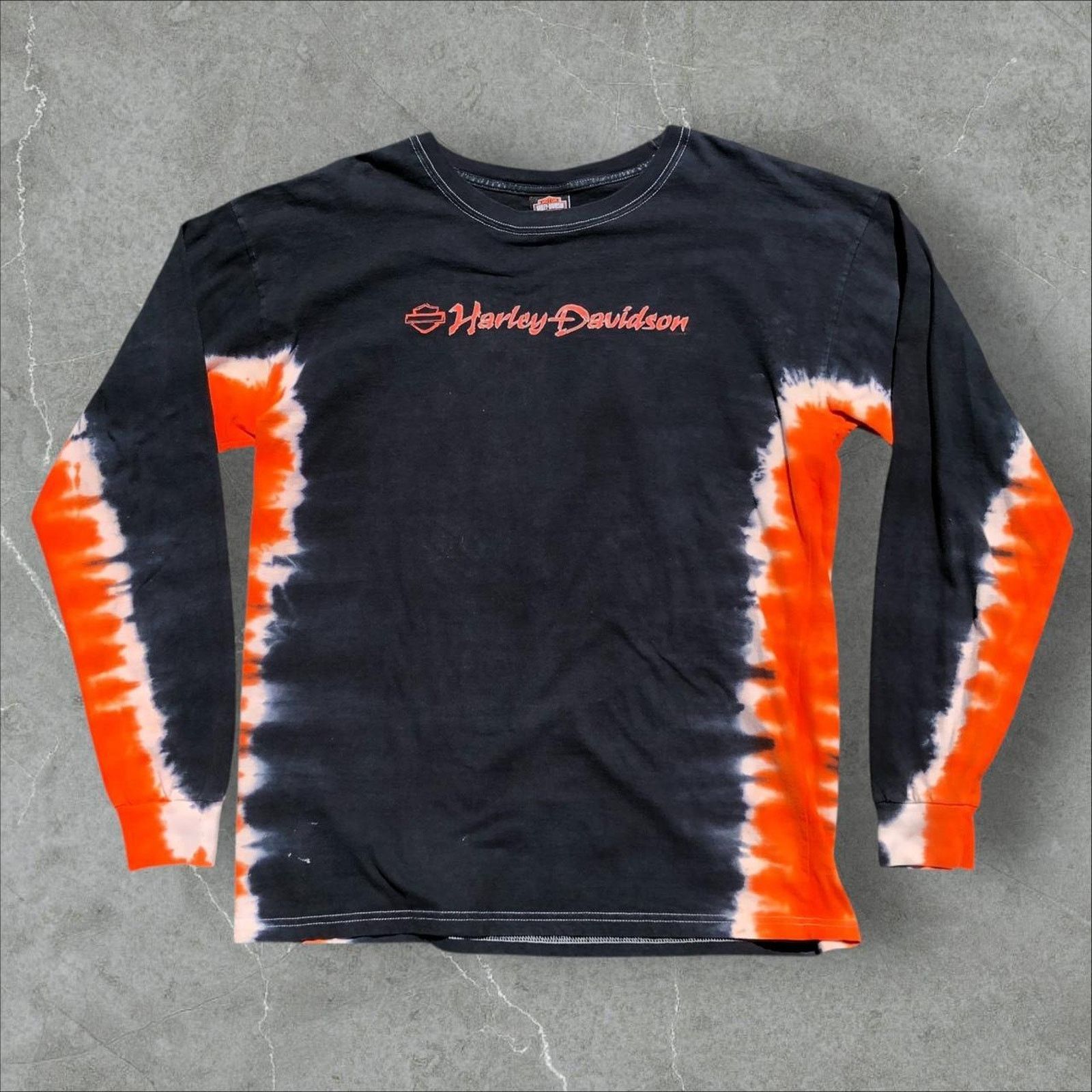 Harley Davidson 1998 Harley Davidson Tie Dye Long Sleeve Size US XL / EU 56 / 4 - 2 Thumbnail