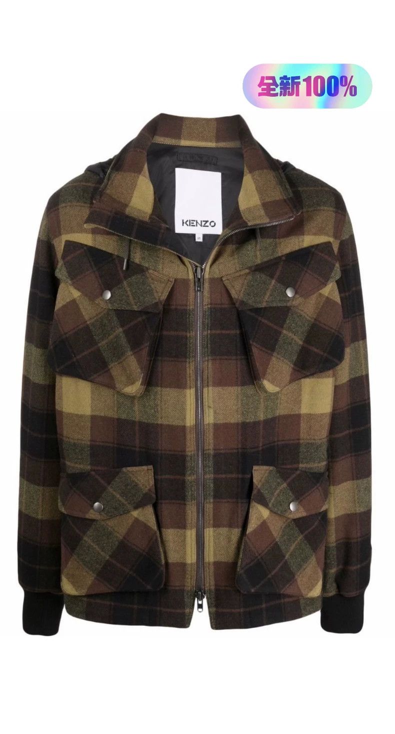 Kenzo KENZO Color patch men's wool jacket coat Size US M / EU 48-50 / 2 - 1 Thumbnail