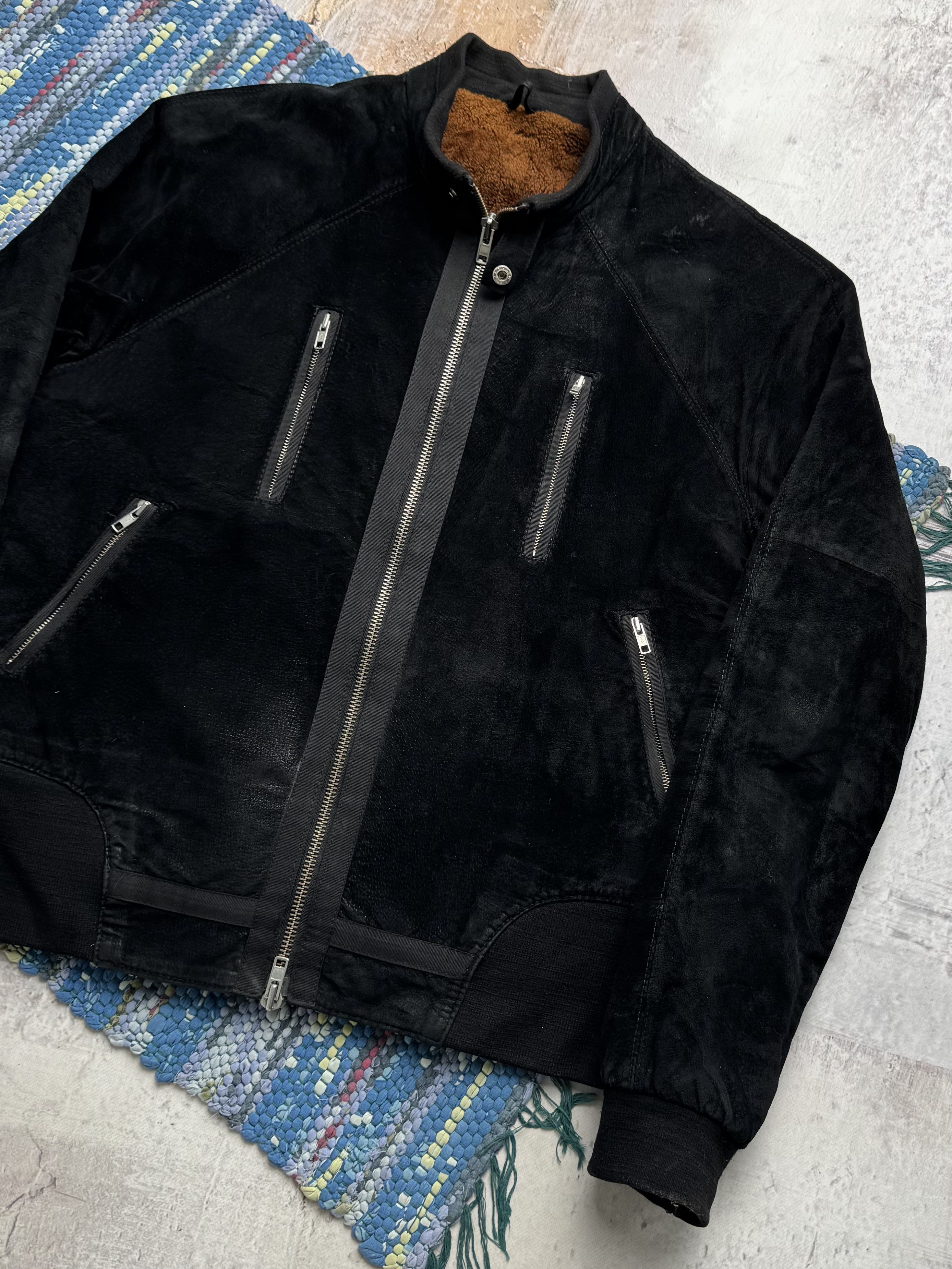 Vintage Vintage Faded Real Suede Jacket A8(V1)D15 Size US L / EU 52-54 / 3 - 3 Thumbnail