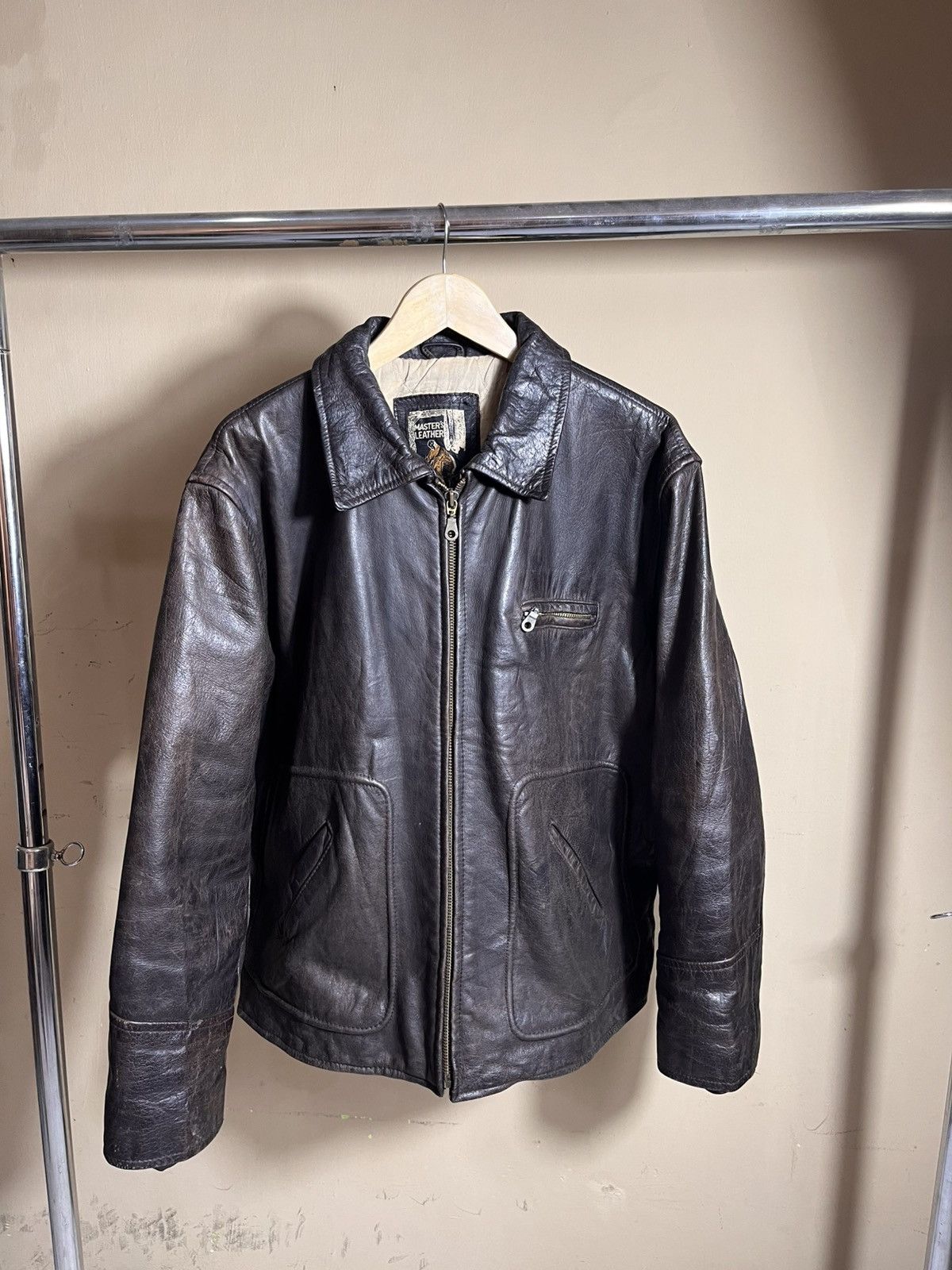 Vintage riders leather jacket