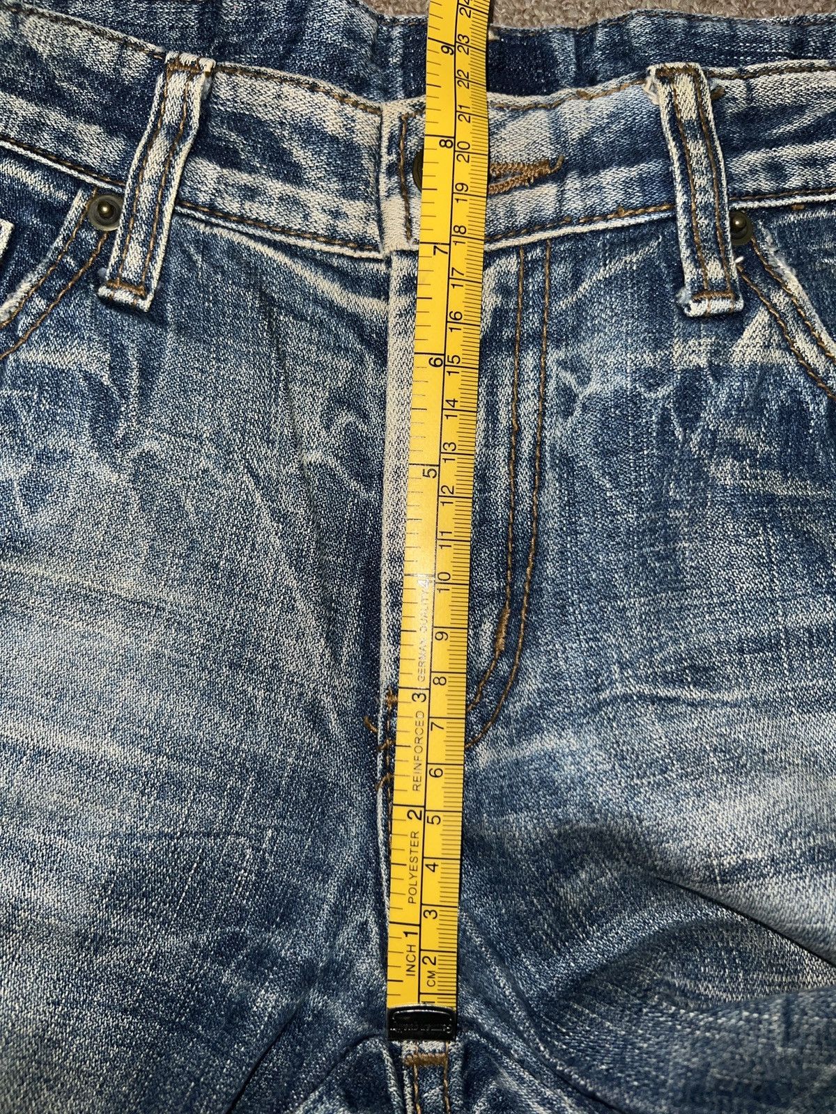 Japanese Brand Flare Jeans Japan Bootcut Distressed Denim Jeans 30x30.5 Size 31" - 13 Thumbnail