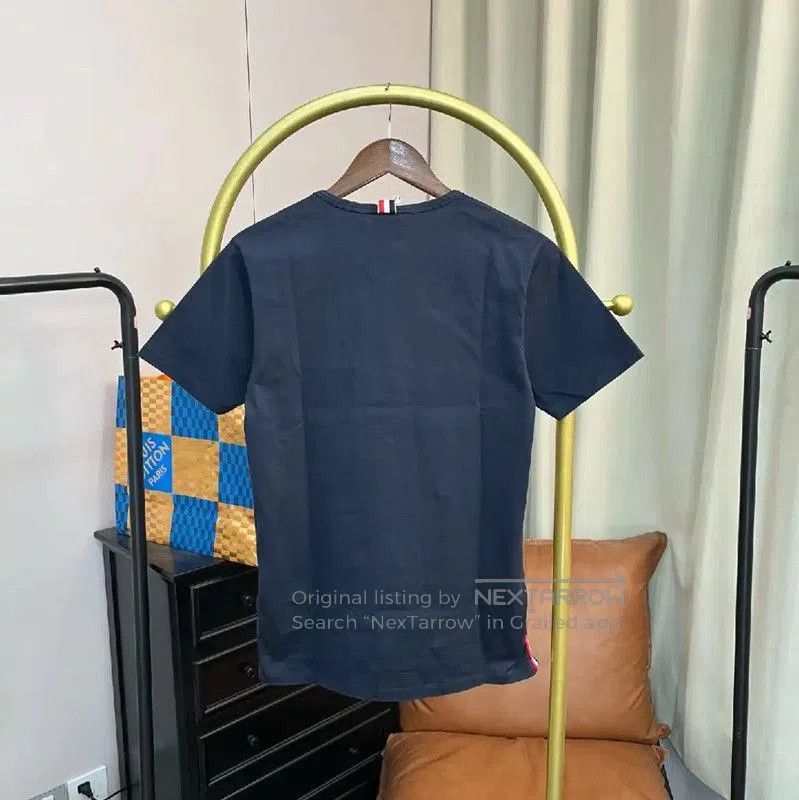 Thom Browne Thom Browne Navy Cotton Women's T-Shirt . Size XS / US 0-2 / IT 36-38 - 2 Thumbnail