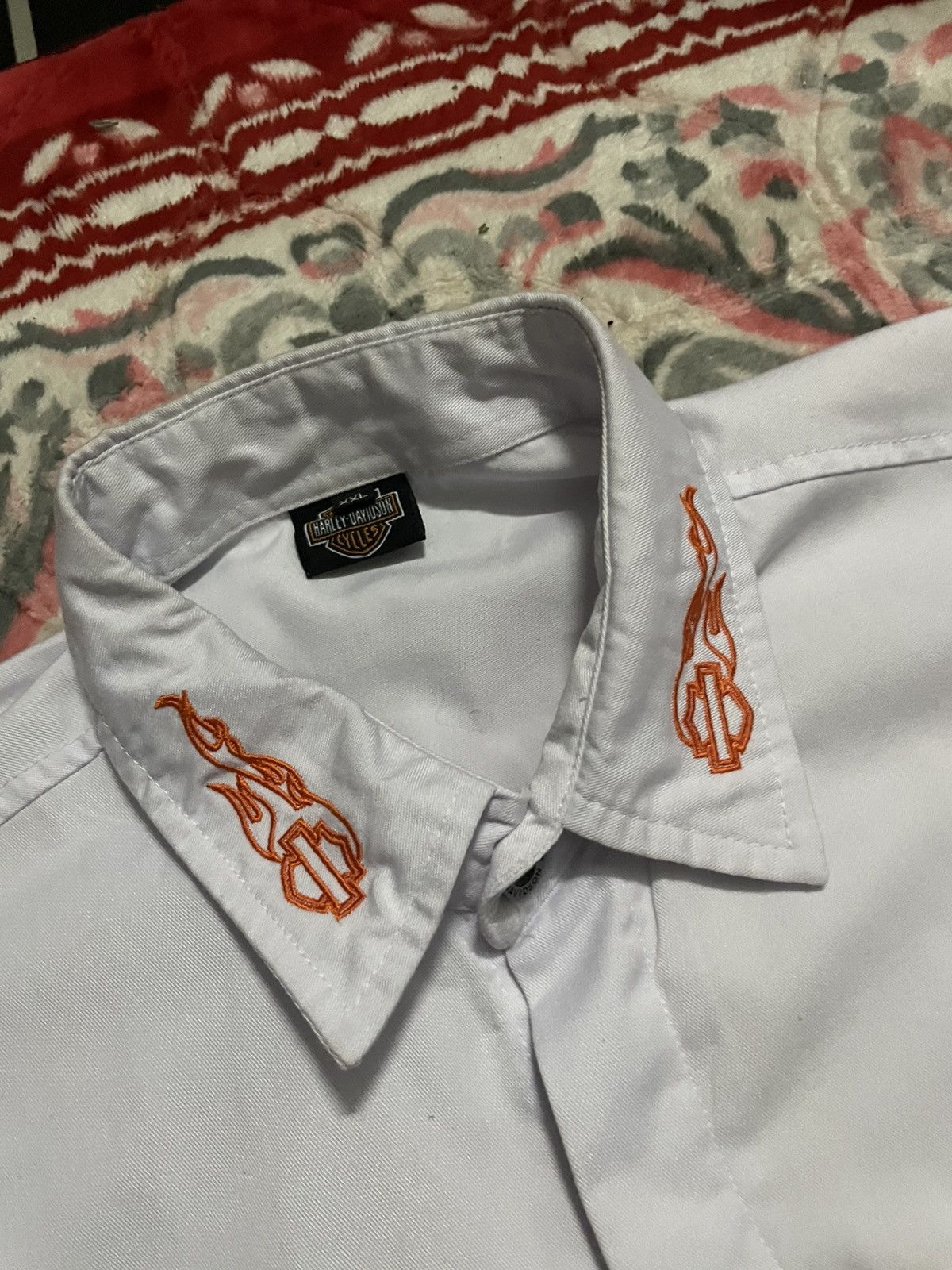Harley Davidson Harley Davidson Shirt Fully Embroidry Size US XL / EU 56 / 4 - 3 Thumbnail
