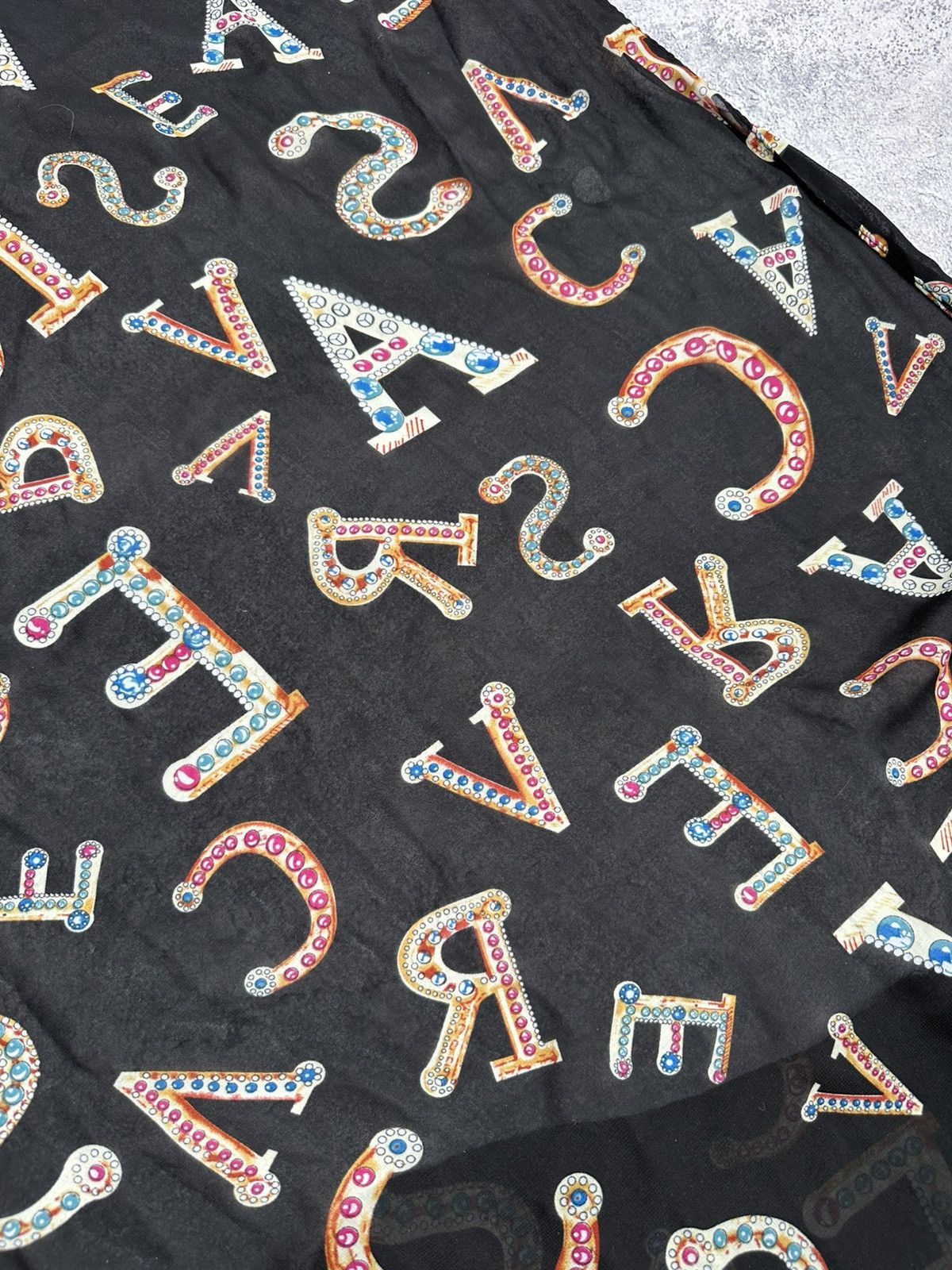 Versace Versace Vintage Silk Monogram Handkerchief Scarf Neckwear Size ONE SIZE - 10 Thumbnail