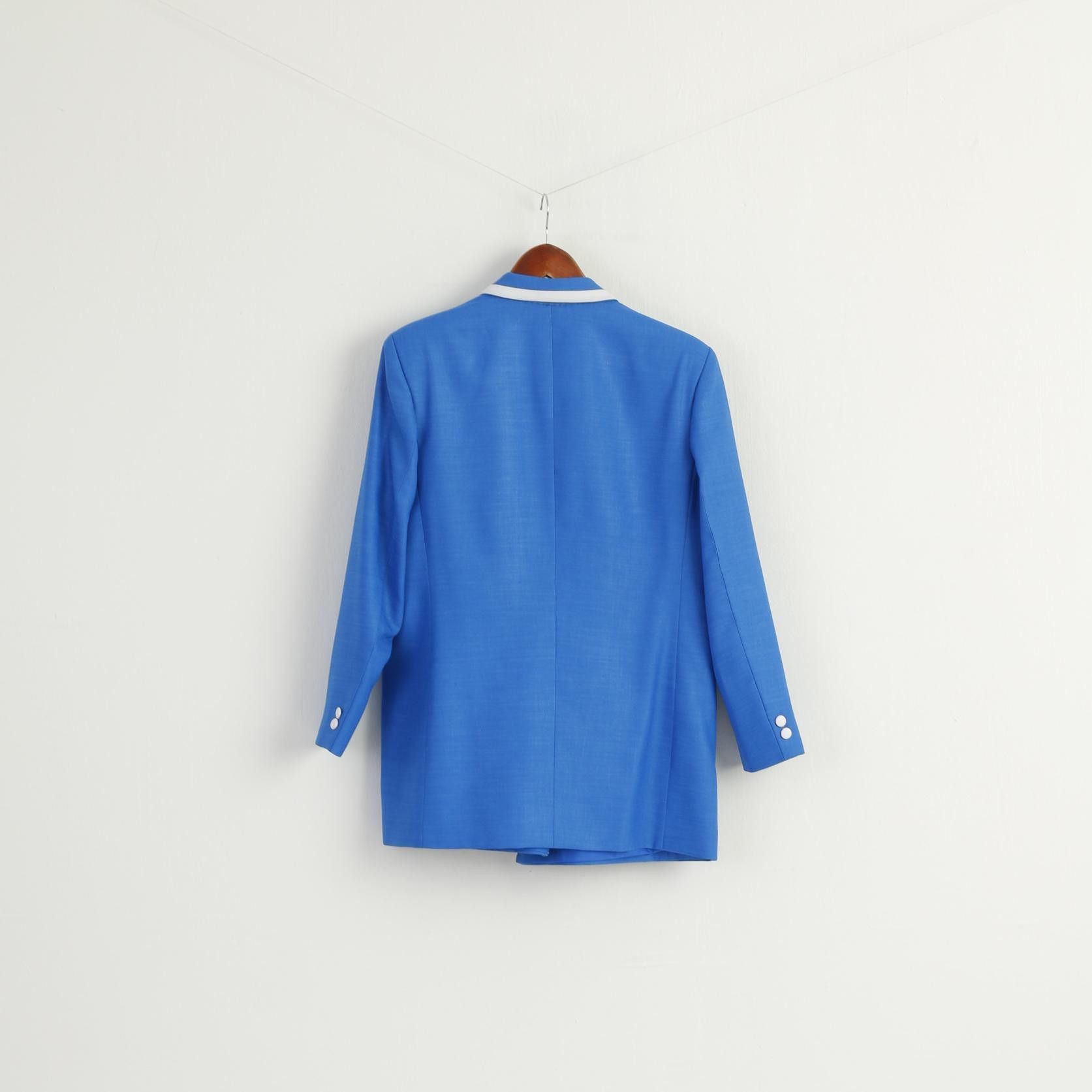Vintage Vintage Women M Suit Blue Marine Jacket Skirt 8302 Size M / US 6-8 / IT 42-44 - 6 Thumbnail