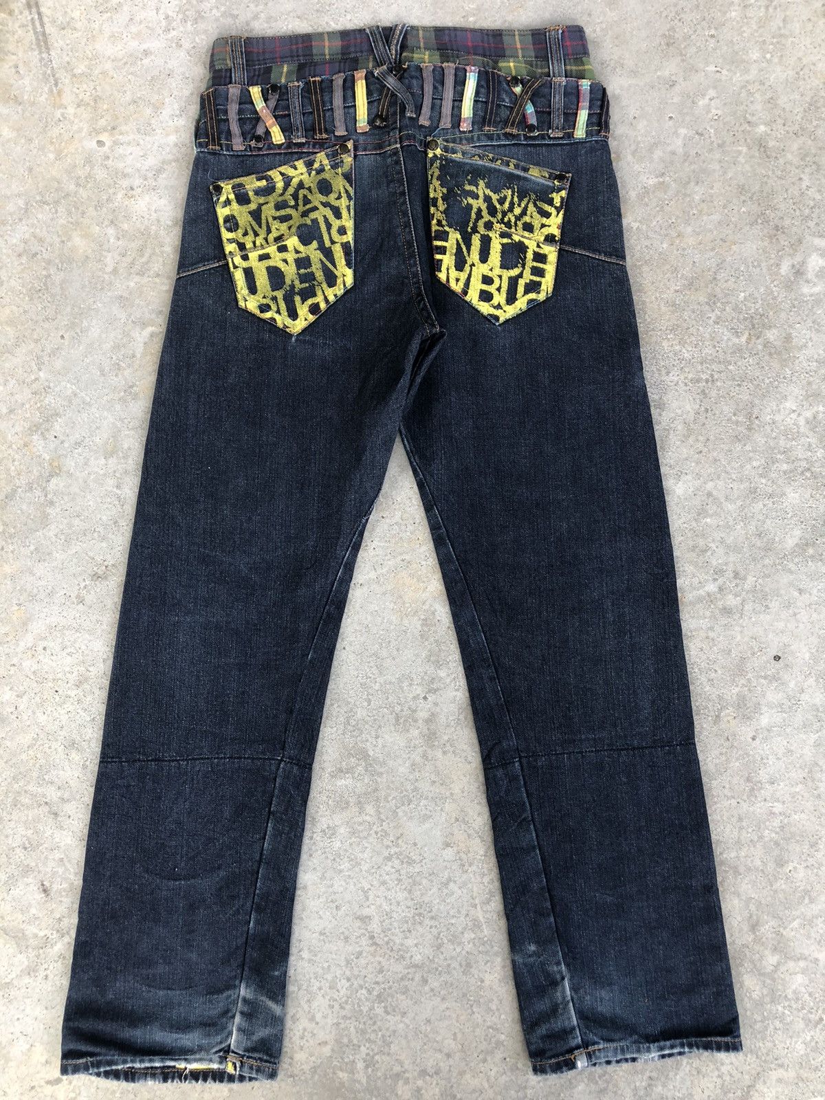 Hysteric Glamour Japanese Plsntiful Double Waist Distressed Jeans Size US 31 - 2 Thumbnail