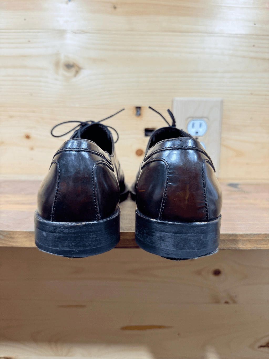 Johnston & Murphy Johnston & Murphy Men's Size 8 Burgundy Cap Toe Oxford Shoes Size US 8 / EU 41 - 5 Thumbnail