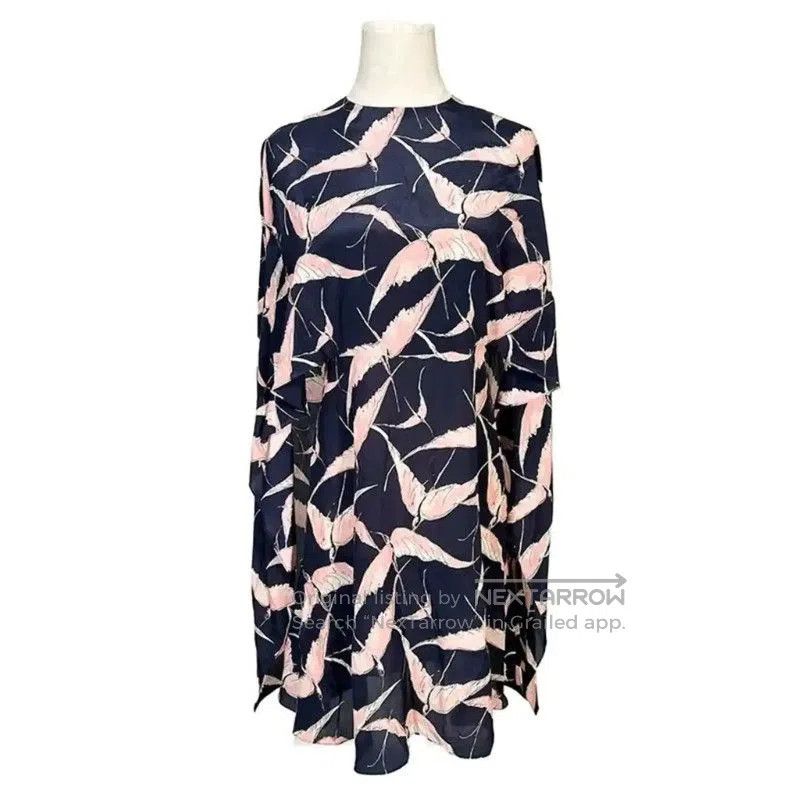 Valentino Valentino Silk Summer Dress with Bird Print . Size S / US 4 / IT 40 - 1 Thumbnail