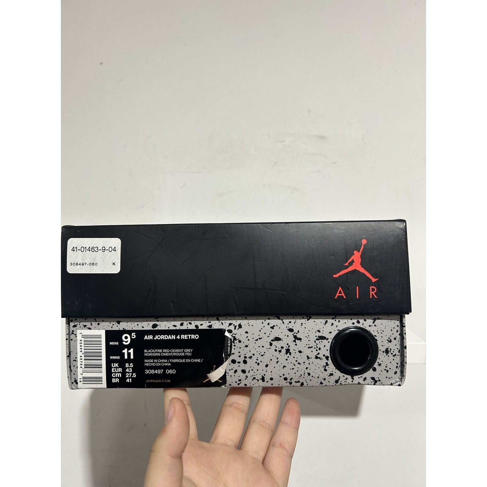 Jordan Brand NIKE JORDAN 4 BRED 2019 SIZE 9.5 PREOWNED Size US 9.5 / EU 42-43 - 11 Thumbnail