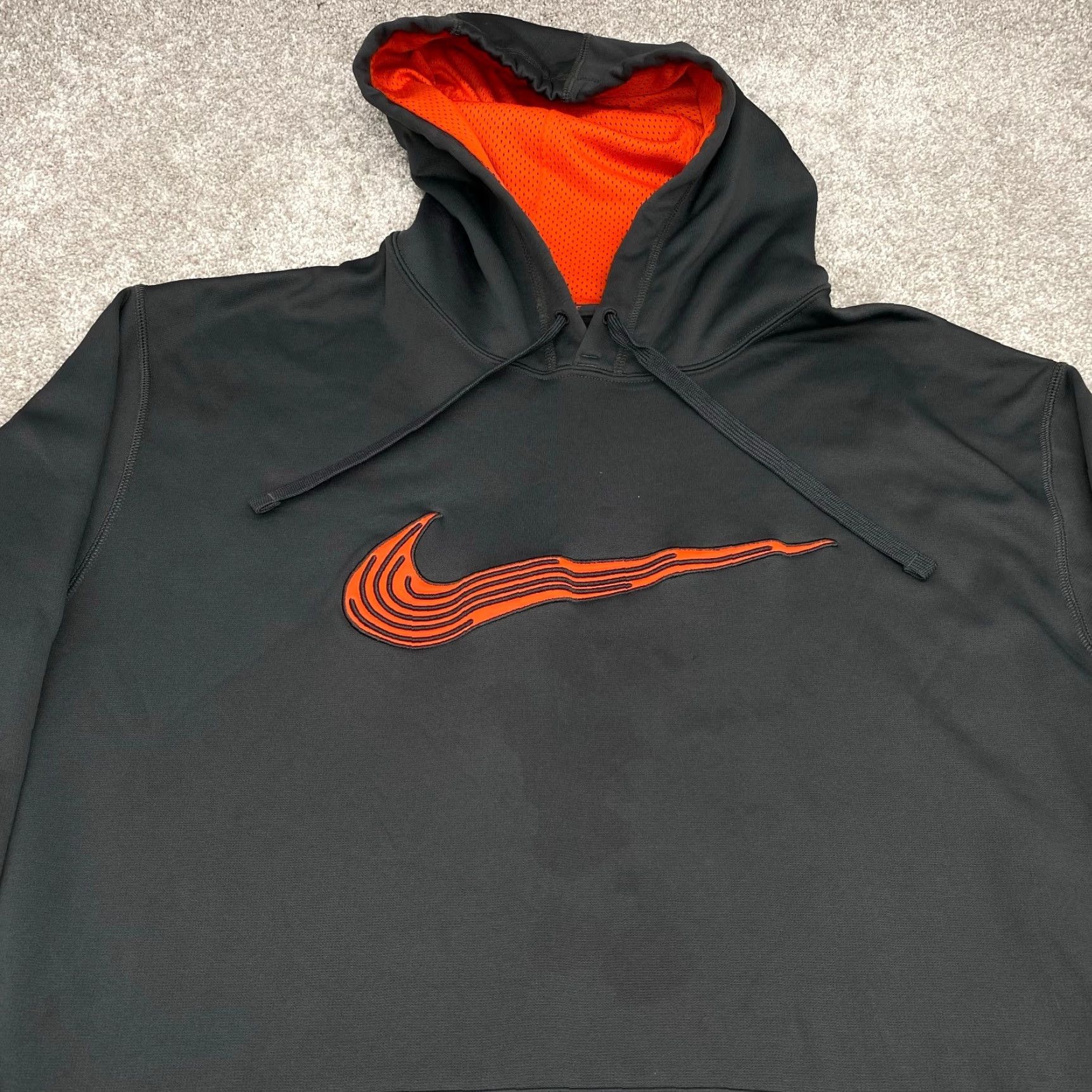 Nike Nike Hoodie Swoosh Dri-fit Therma Men's 2XL Gray Blue Fleece 7210 Size US XXL / EU 58 / 5 - 4 Thumbnail