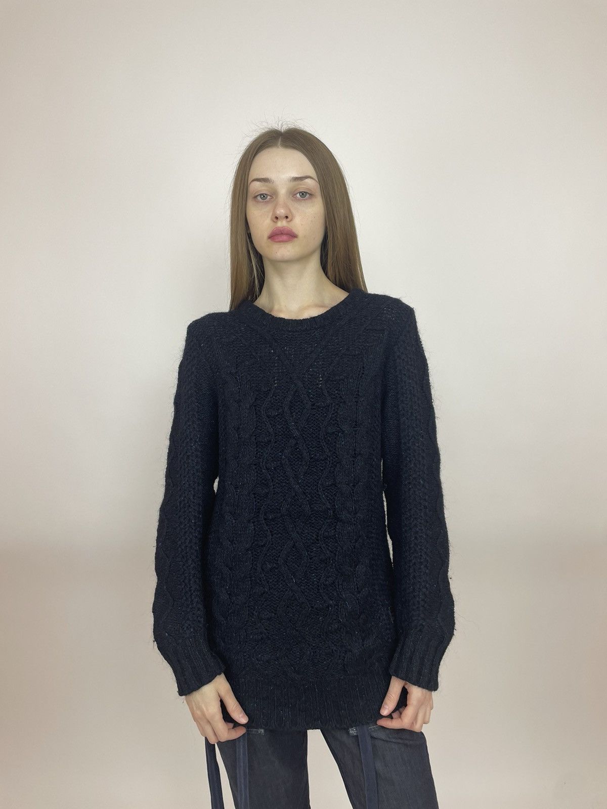 G-Star × Japanese Brand G-star Sweater HUXLEY R Knit WMN L/S Oversized cable knit Size M / US 6-8 / IT 42-44 - 2 Thumbnail