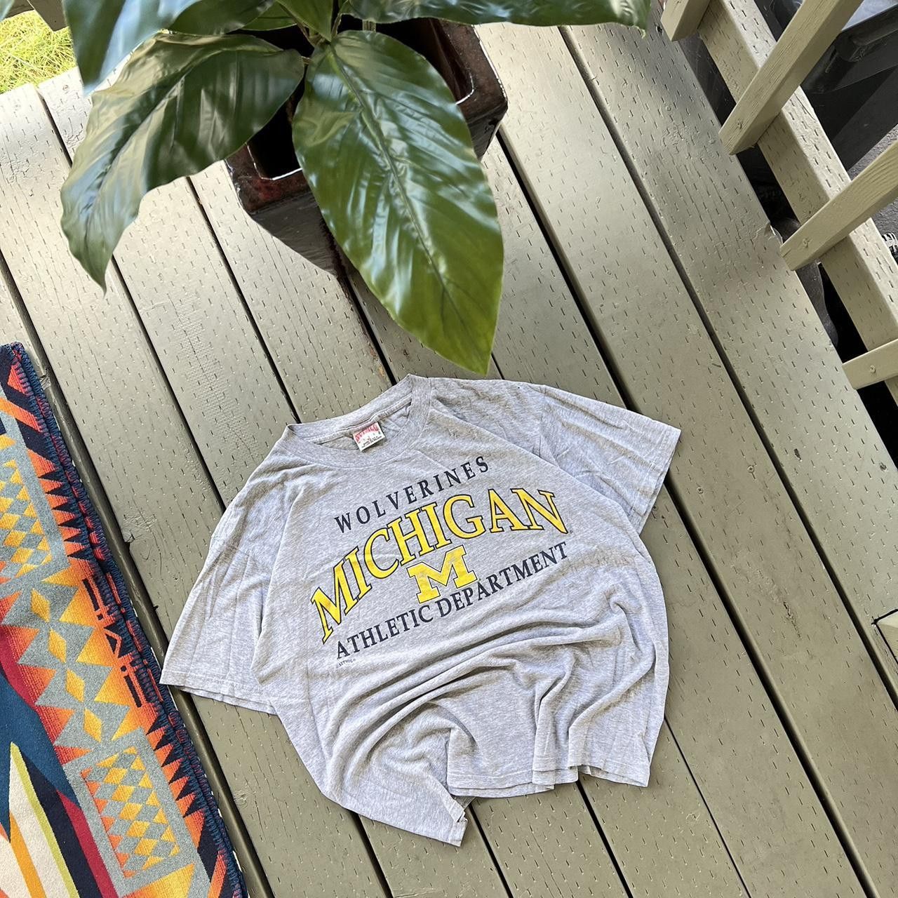 Nutmeg × Vintage Vintage Wolverines Michigan Shirt Size US XL / EU 56 / 4 - 1 Thumbnail