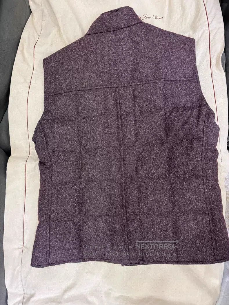 Brunello Cucinelli Brunello Cucinelli Men's Wool and Down Vest Size US XL / EU 56 / 4 - 3 Thumbnail