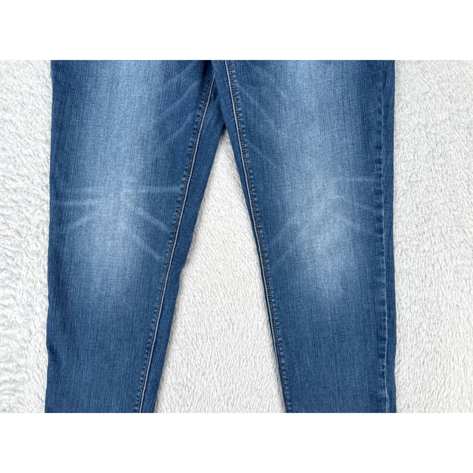 White House Black Market White House Black Market Jeans 6 Blue Skinny Mid Cotton Blend 30x25 Women Size 28" / US 6 / IT 42 - 3 Thumbnail