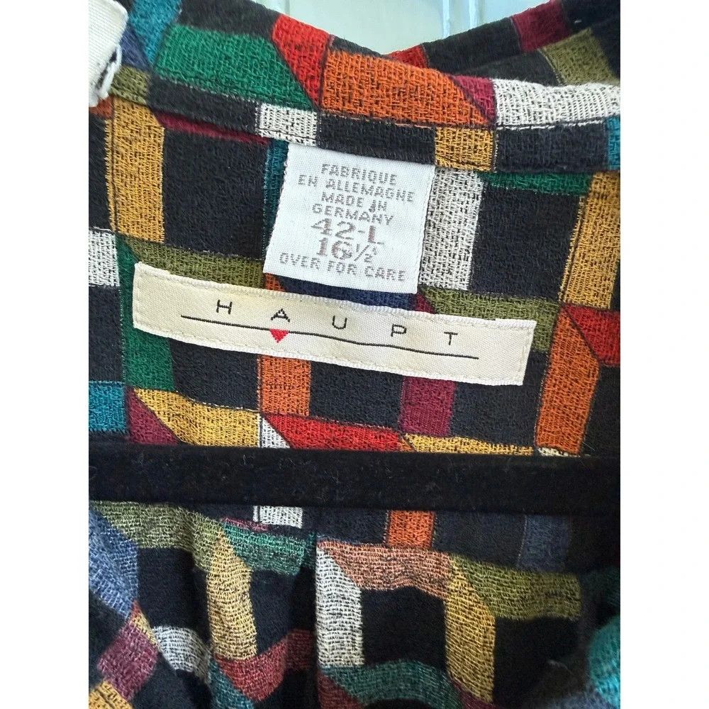 Haupt Haupt Vintage Geometric Shirt Size US L / EU 52-54 / 3 - 3 Thumbnail