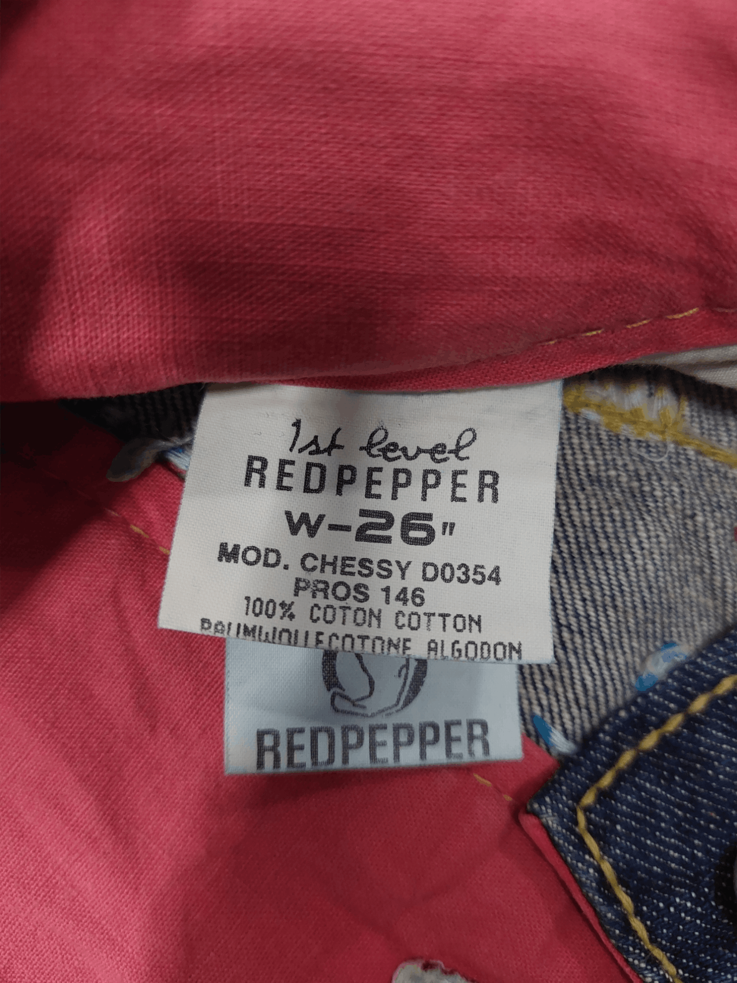 If Six Was Nine × Japanese Brand 🔥Red Pepper Jeans Flare Embroidery Florish Size 26" / US 2 / IT 38 - 18 Thumbnail