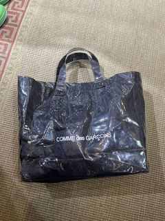 Cdg tote sale bag black