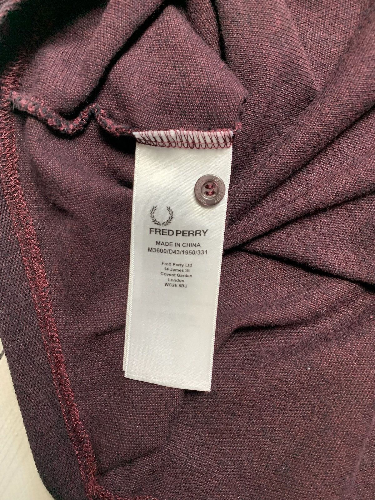 Fred Perry × Vintage Vintage Fred Perry polo size L red Bordeaux Size US L / EU 52-54 / 3 - 3 Thumbnail