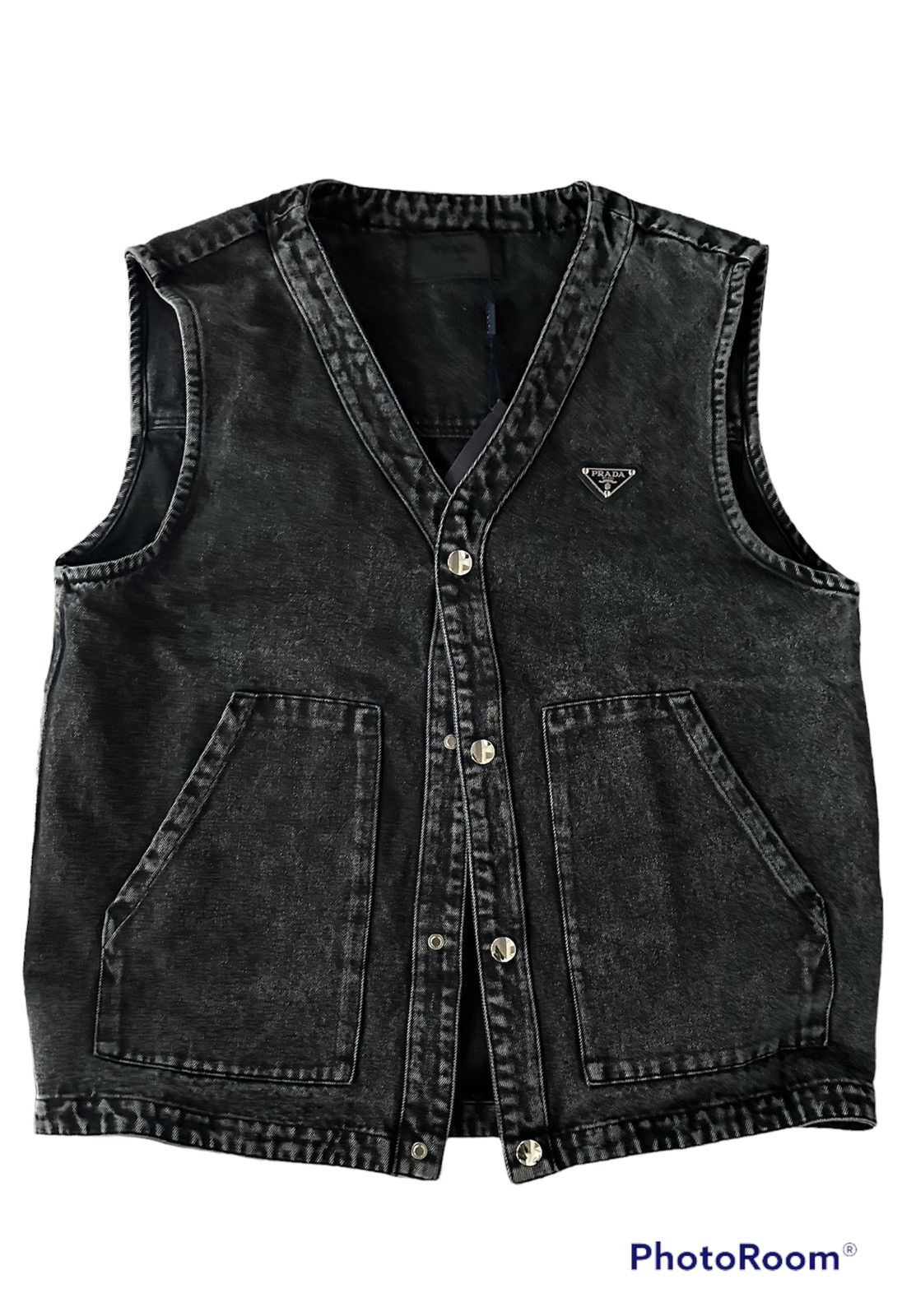 【送料&関税込】Prada Denim Vest Prada - Bull Denim Vest | HBX - Globally Curated Fashion and