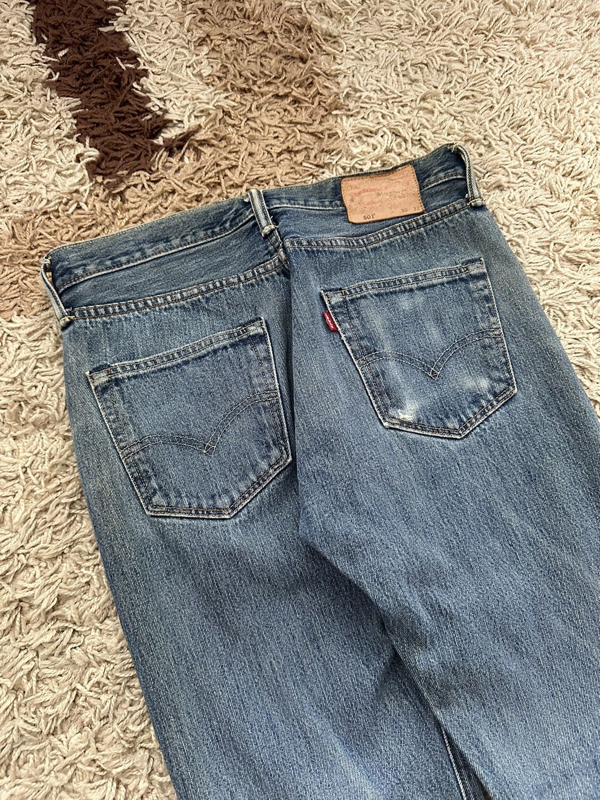 🔥VINTAGE FADED Y2K DISTRESSED LEVIS 501 JEANS🔥