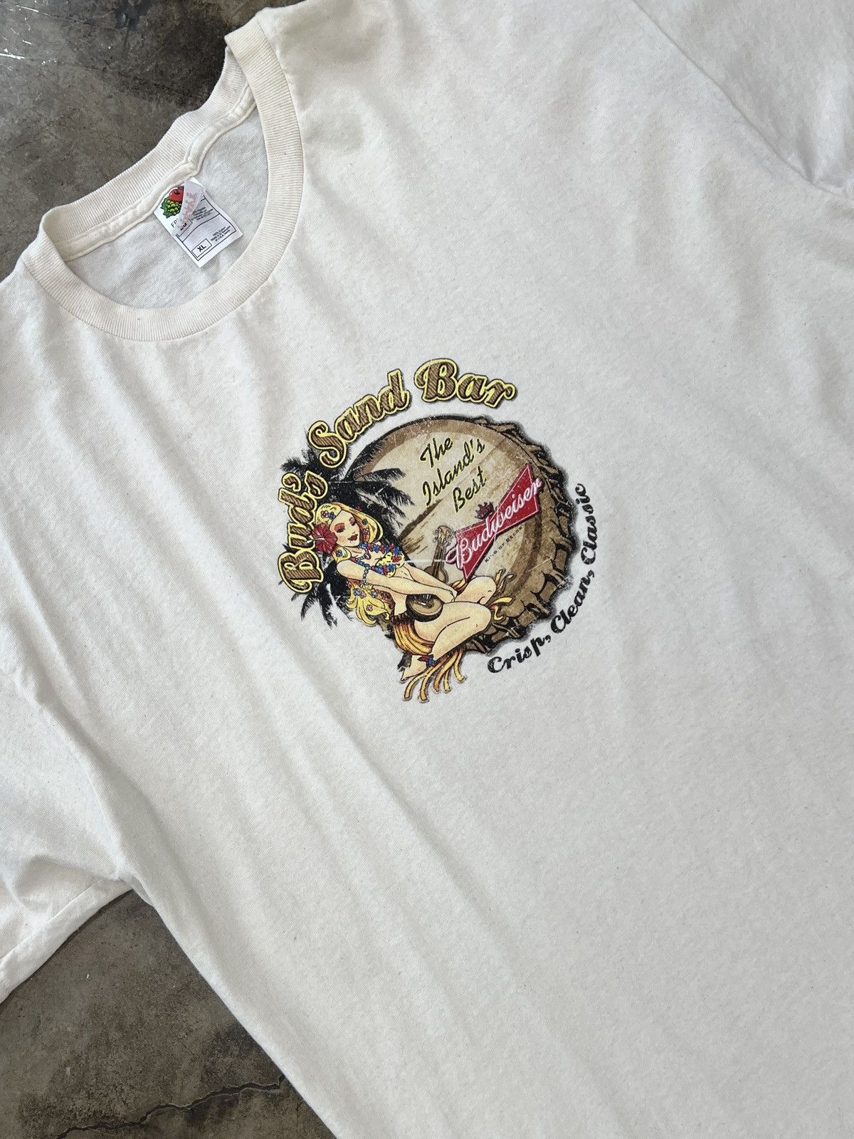 Vintage Vintage Bud's Sand Bar Budweiser Hawaii Tee XL Size US XL / EU 56 / 4 - 1 Thumbnail